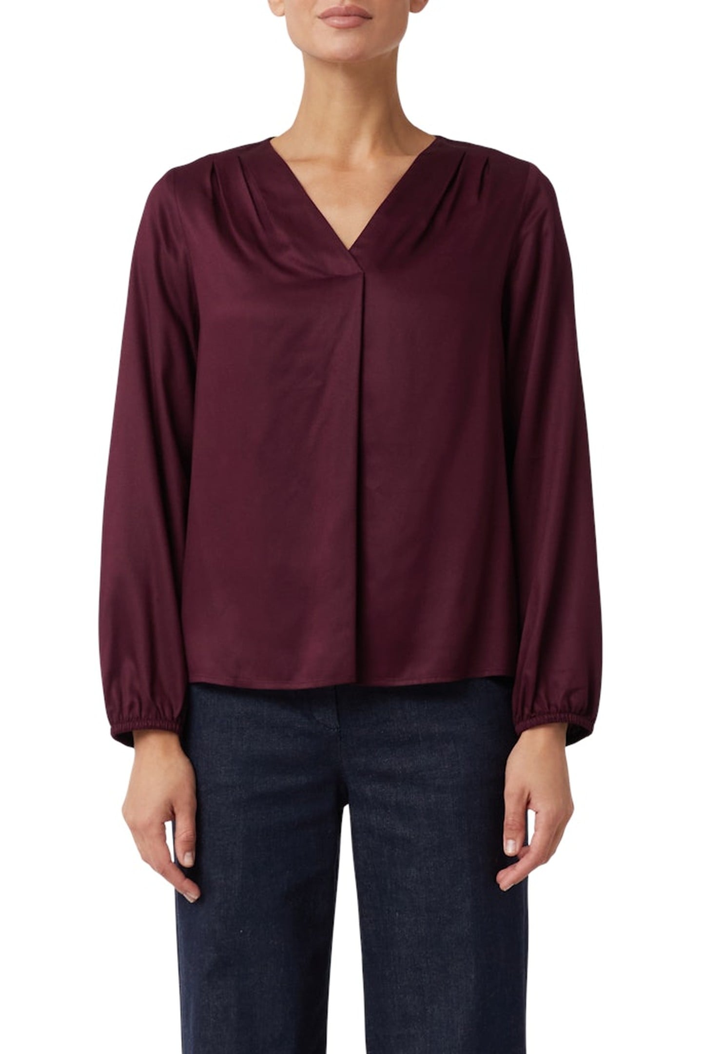 COMMA BLOUSES BURGUNDY 1