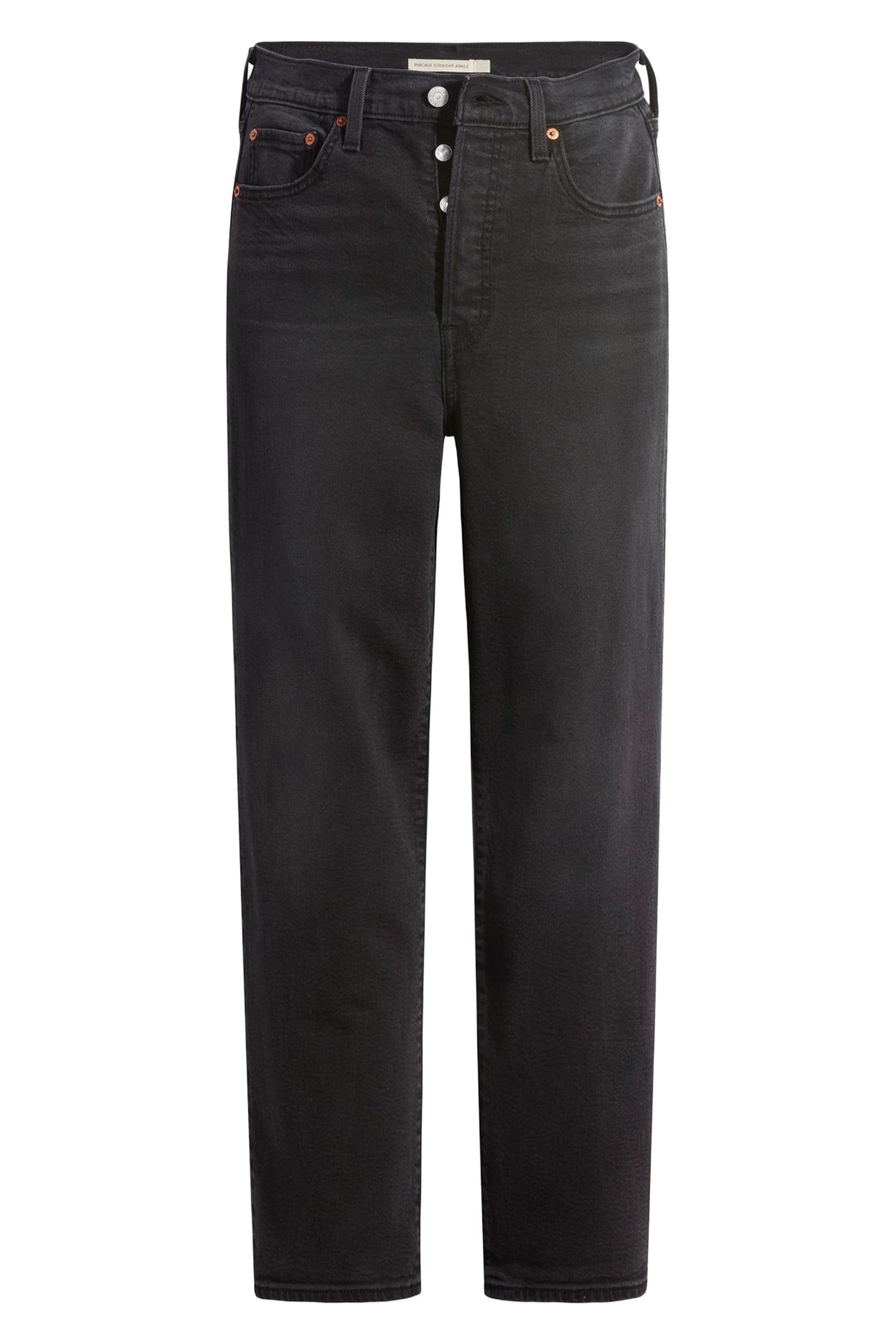 RIBCAGE STRAIGHT ANKLE JEANS BLACK 4