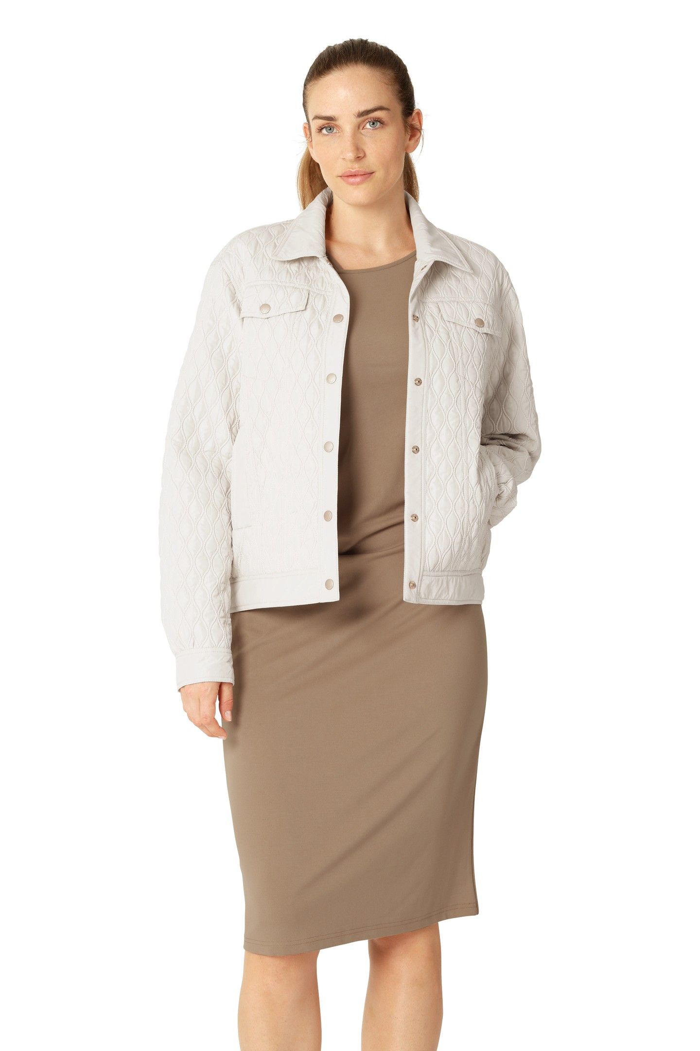 ALLY03 QUILT JACKETS MILK CREME 2