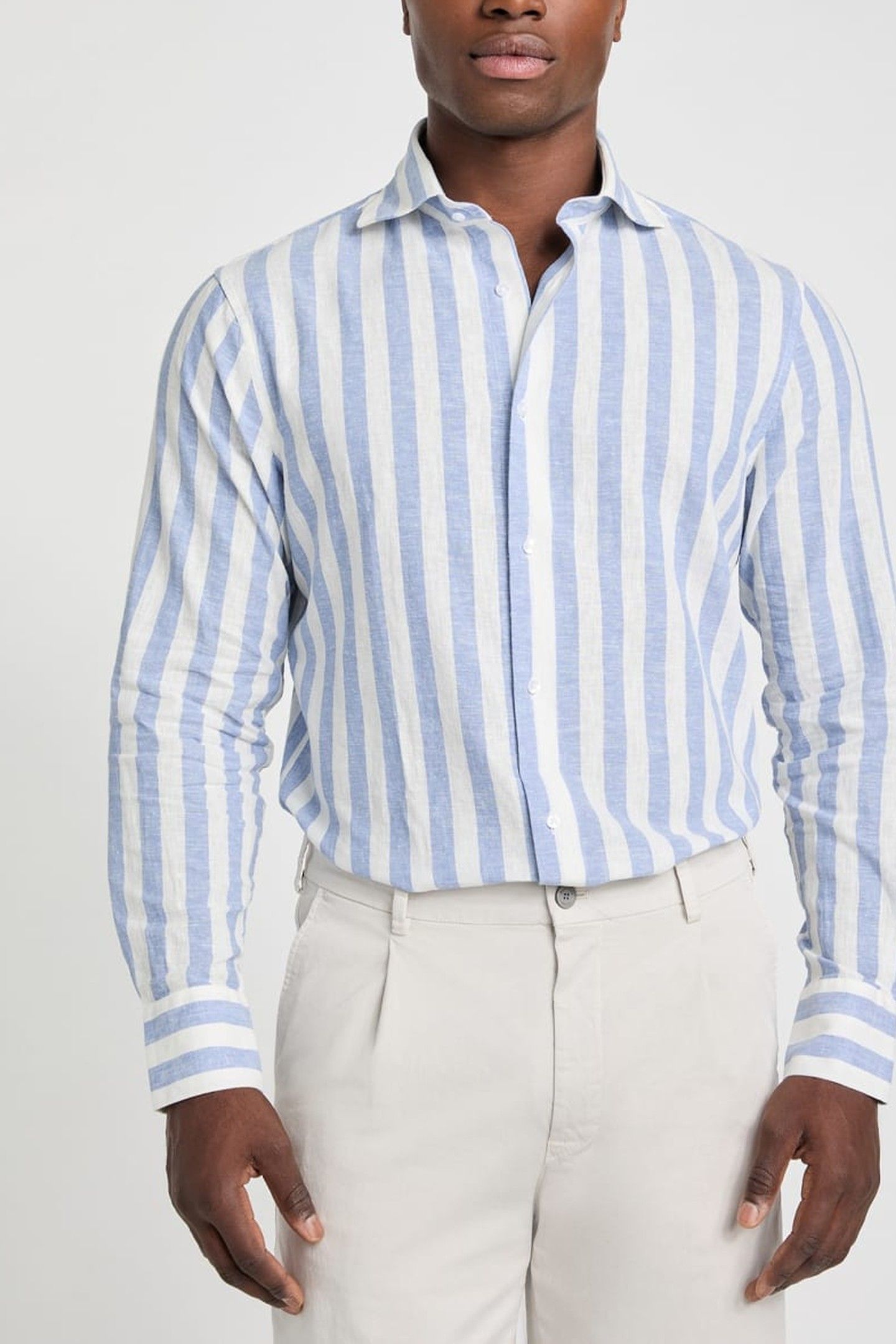 MARCIANO BY GUESS BILL FRENCH COLLAR R LIGHTBLUE & WHITE MI 2
