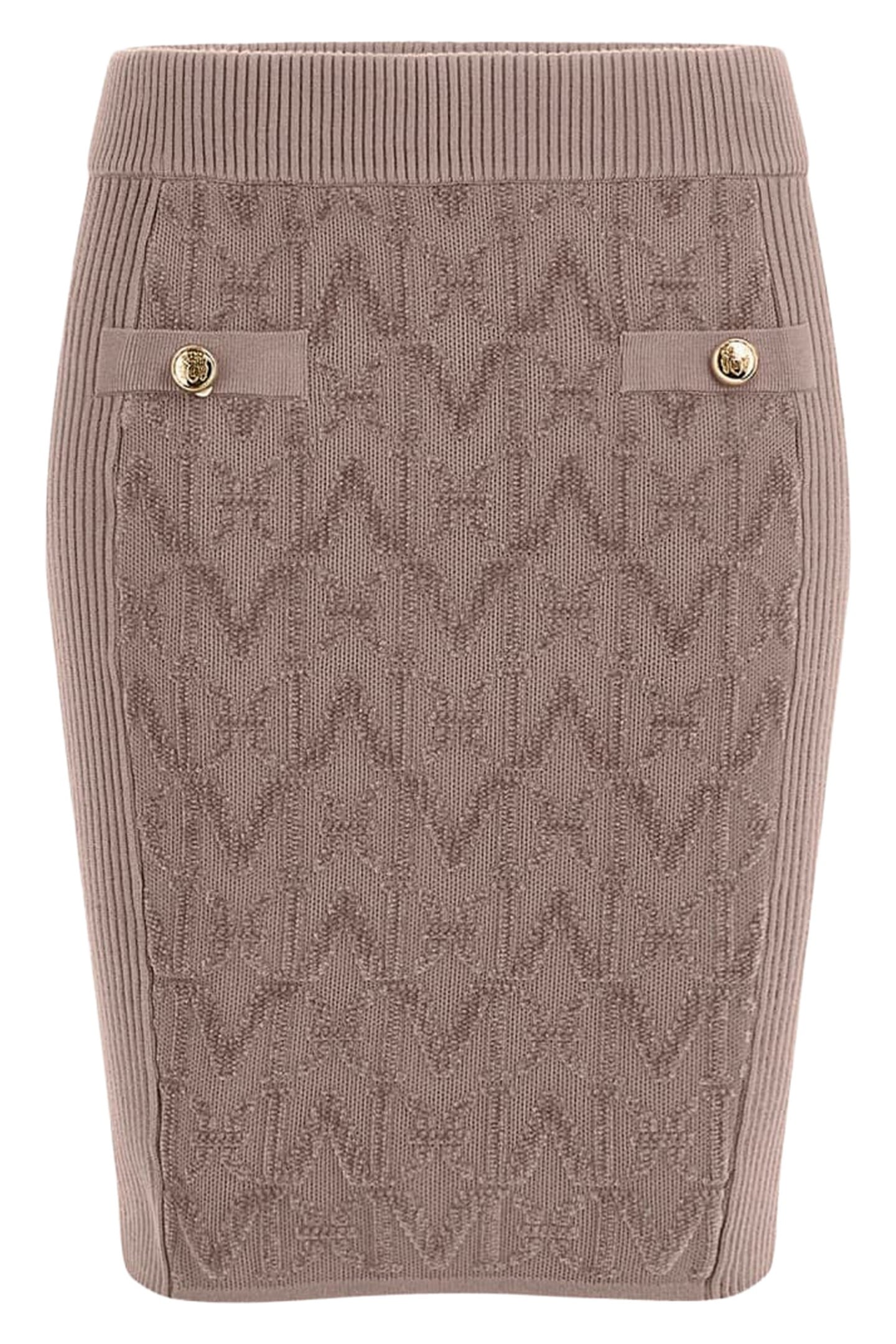 MARCIANO BY GUESS HERMIONE PENCIL SKIR SILK TAUPE 4
