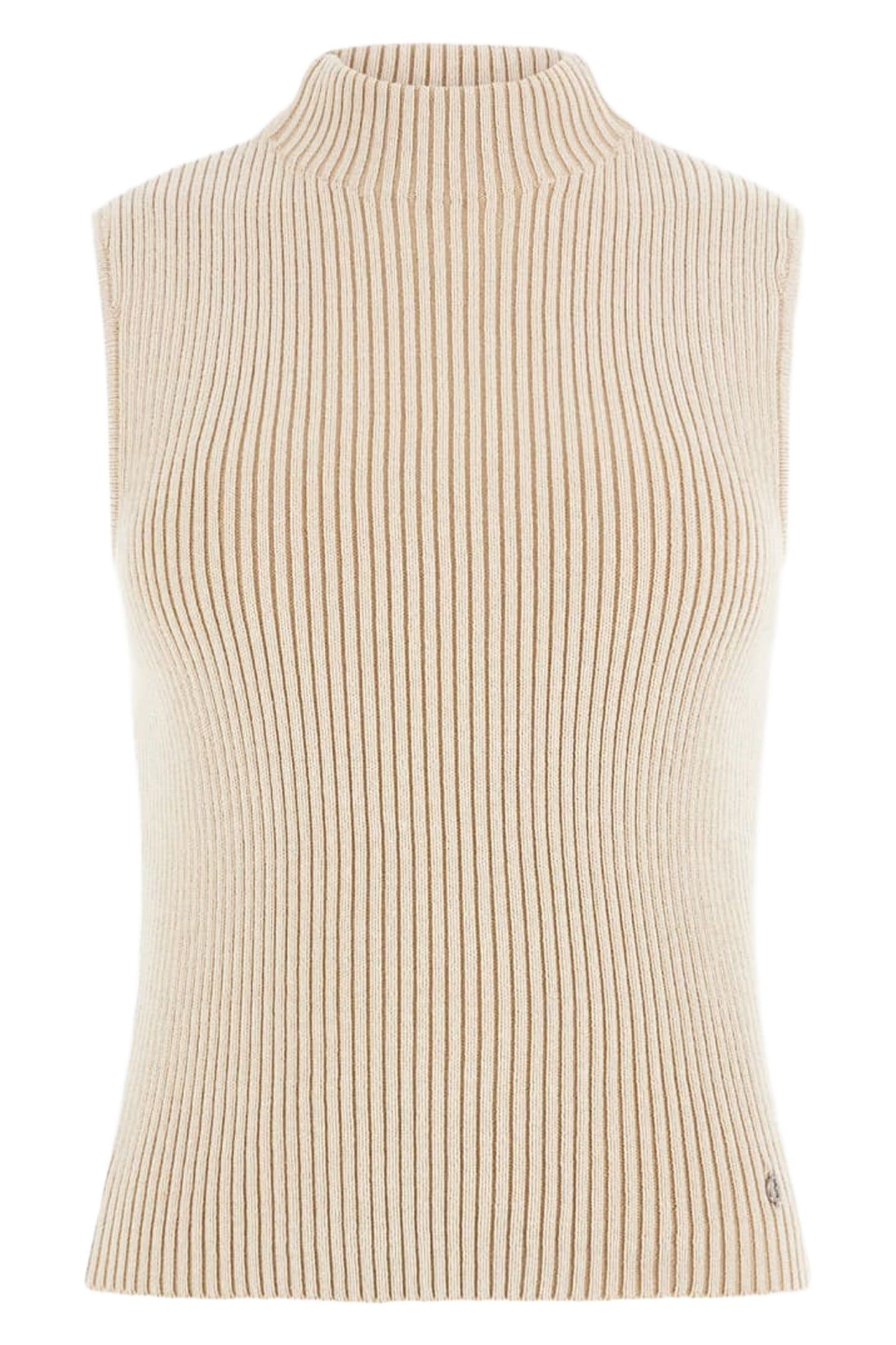 GUESS ECO ROSALIA MOCK NECK SL CREAM AND BEIGE VANI 10