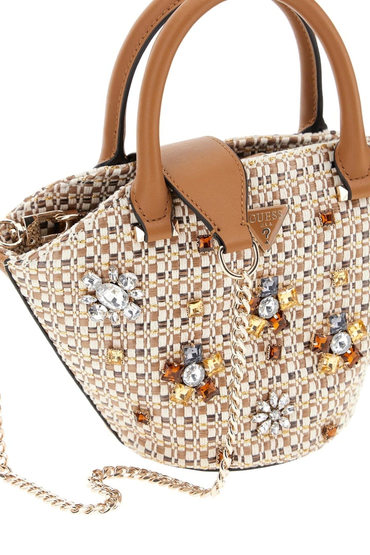 MARCIANO BY GUESS BEAUVOIR CONVERTIBL COGNAC MULTI 7