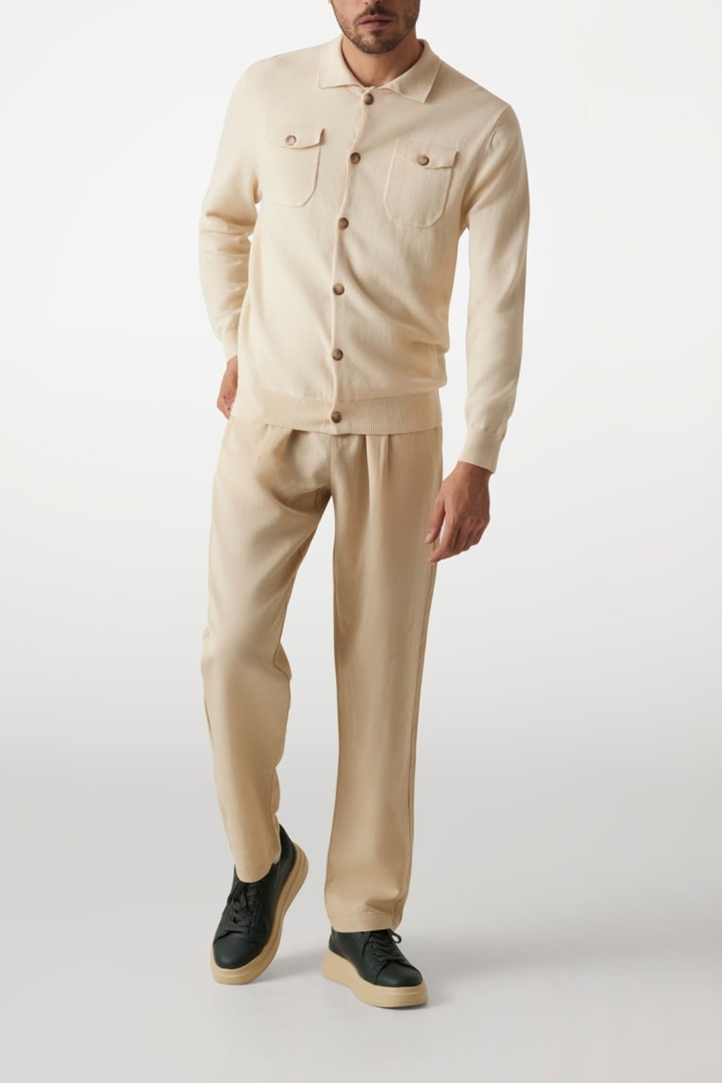 MARCIANO BY GUESS CARDI SHACKET SWTR BISCOTTI 1