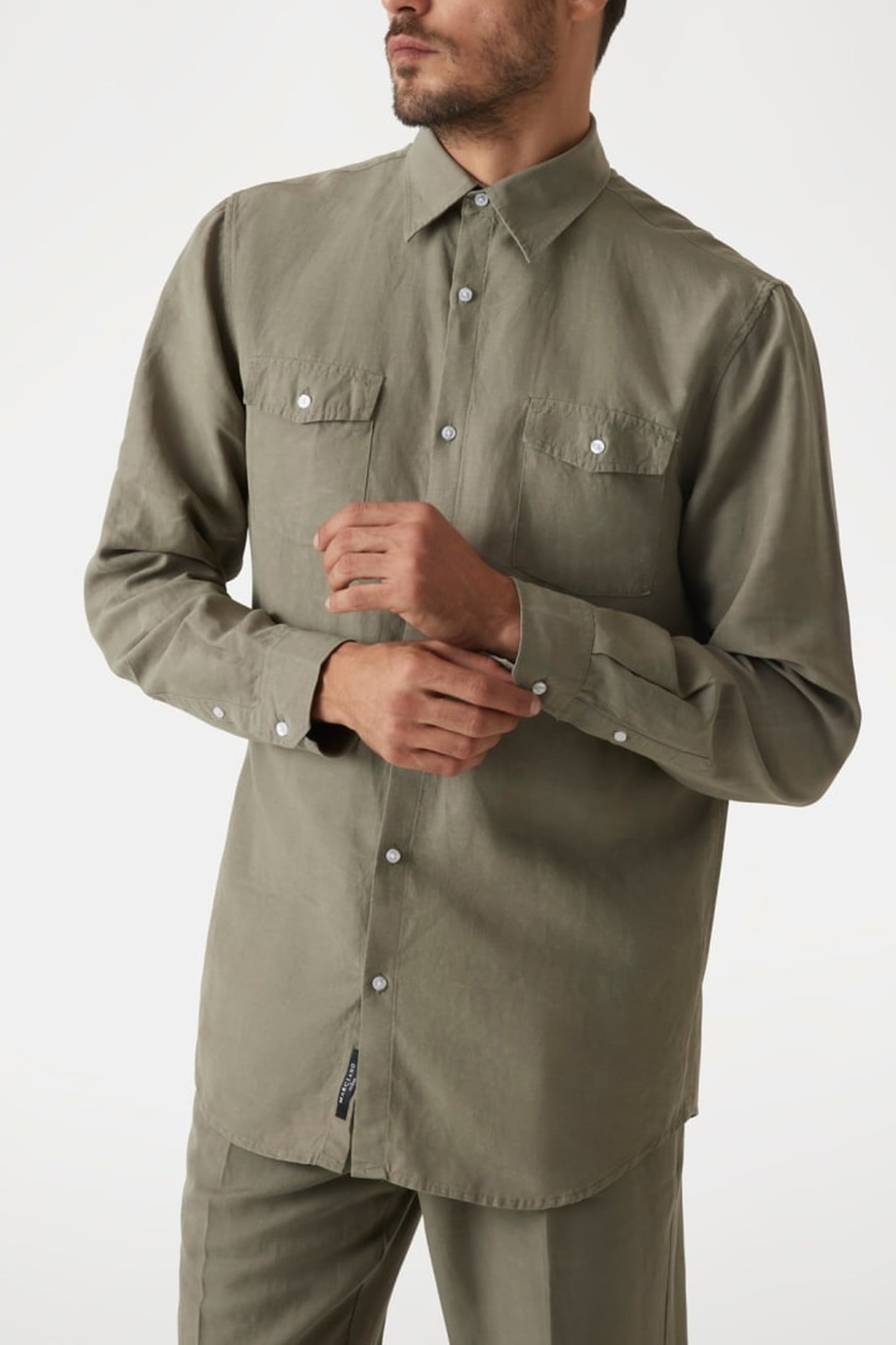 MARCIANO BY GUESS HARRY IT COLLAR WITH MOSSY GREEN 2