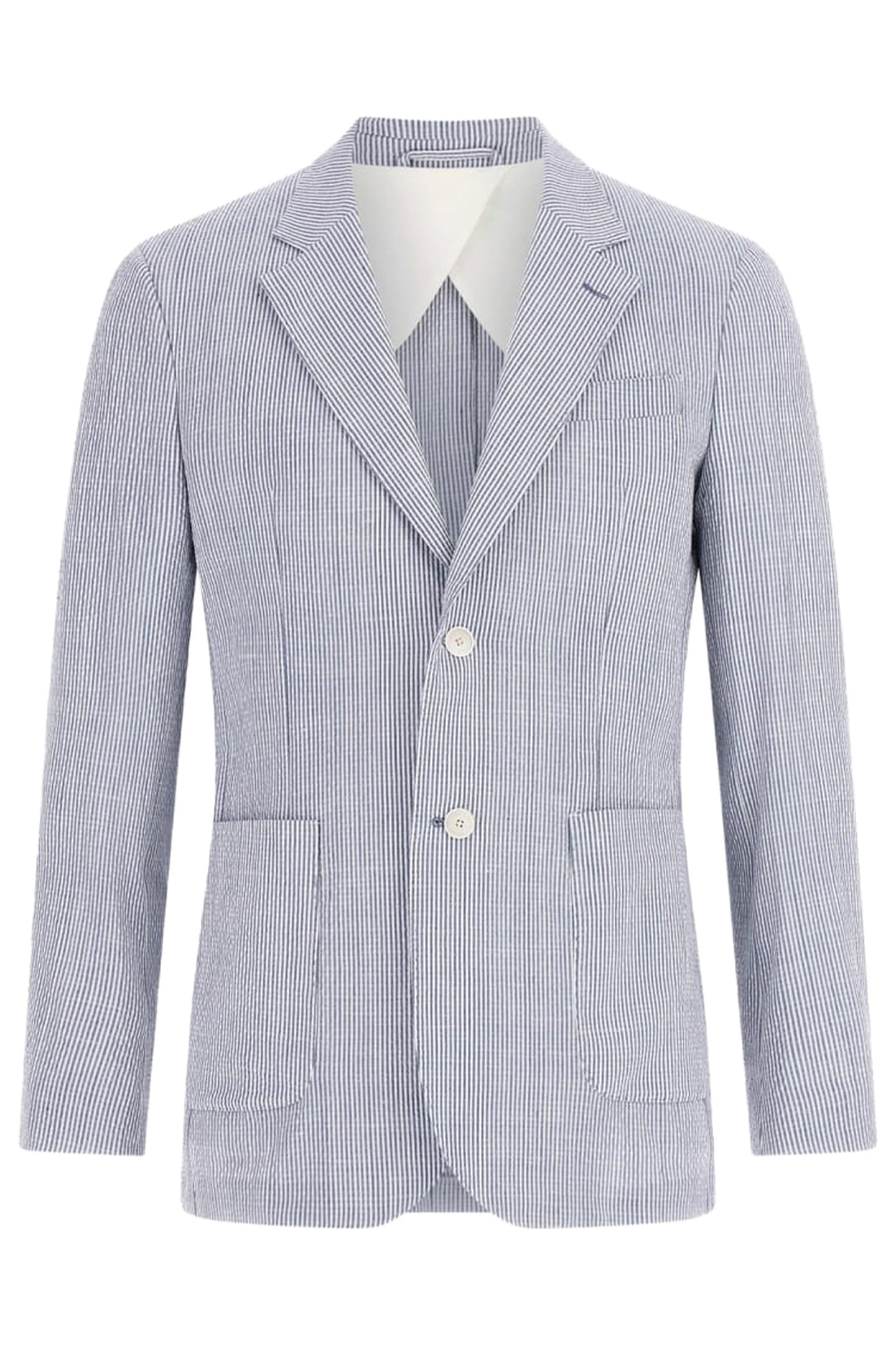 MARCIANO BY GUESS GRANT 2B PATCH PKTS WHITE/BLUE STRIPES 3