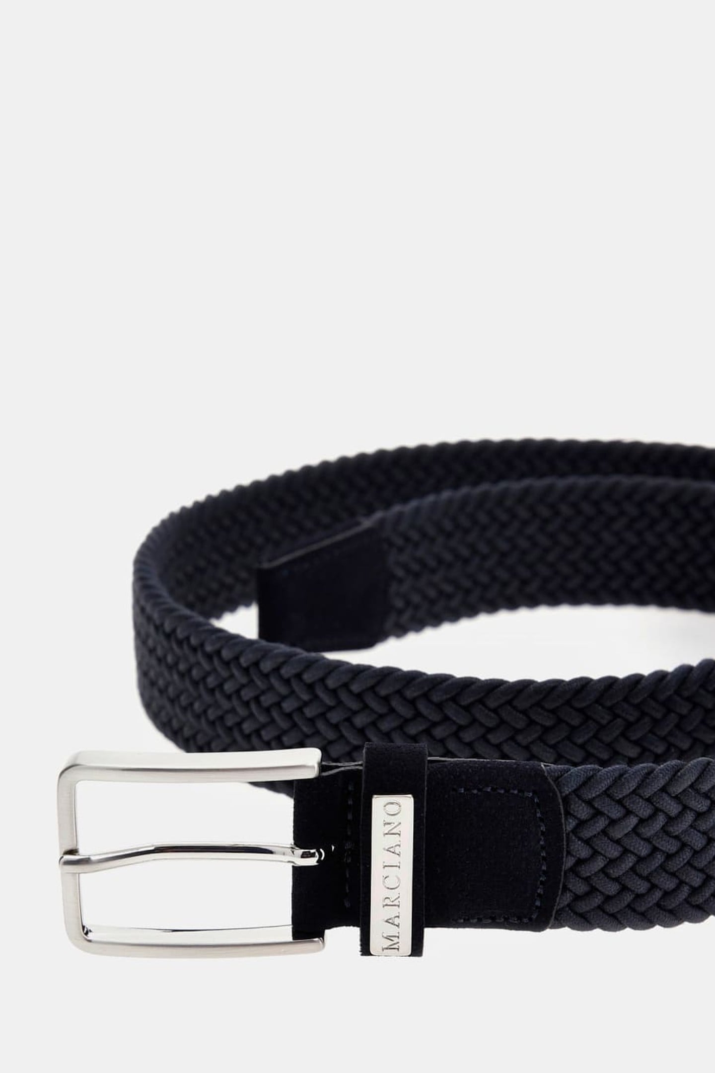 MARCIANO BY GUESS ELASTIC BRAIDED BELT NAVY SEA 3