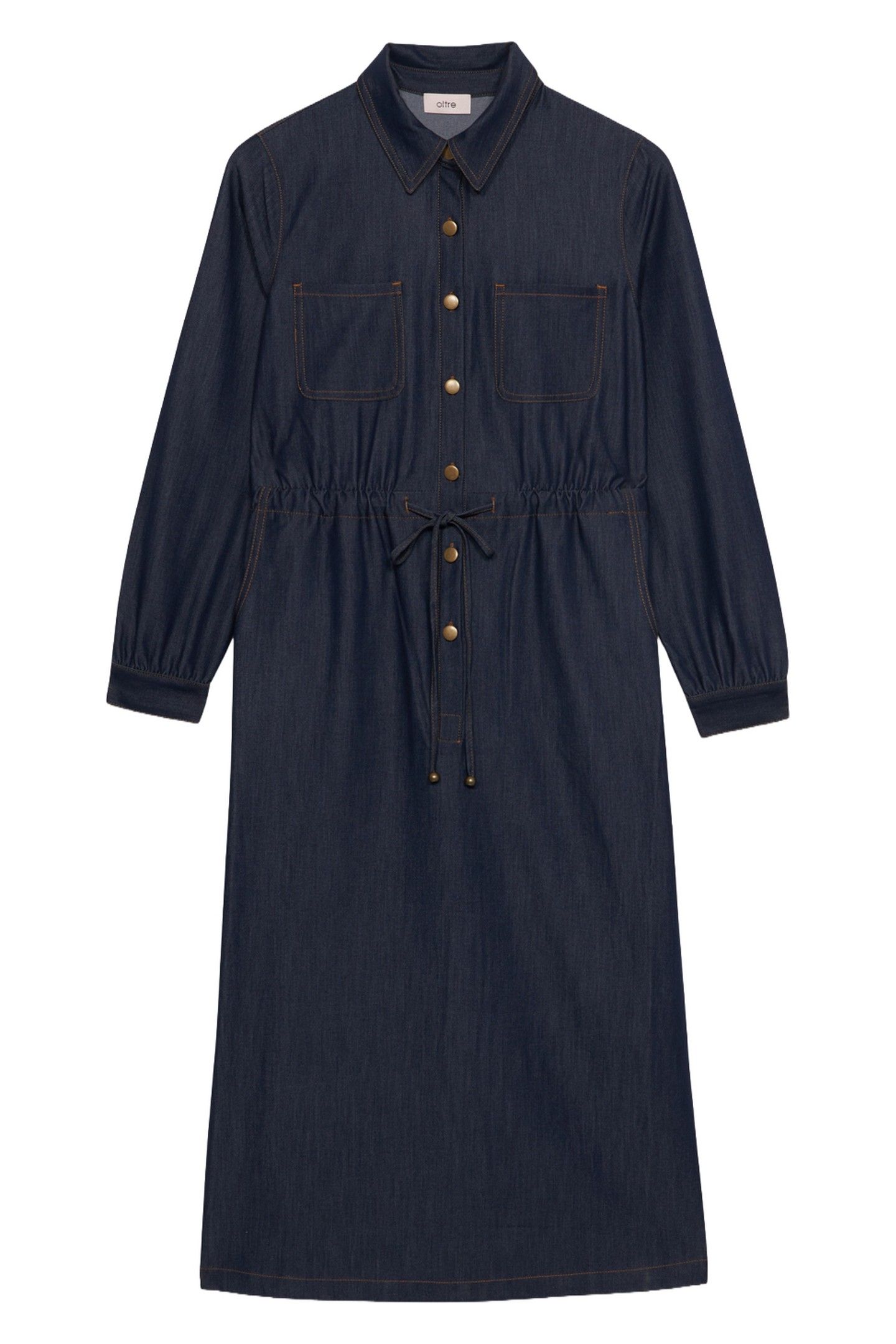 LIGHT DENIM CHEMISIER DRESS BLUE 4