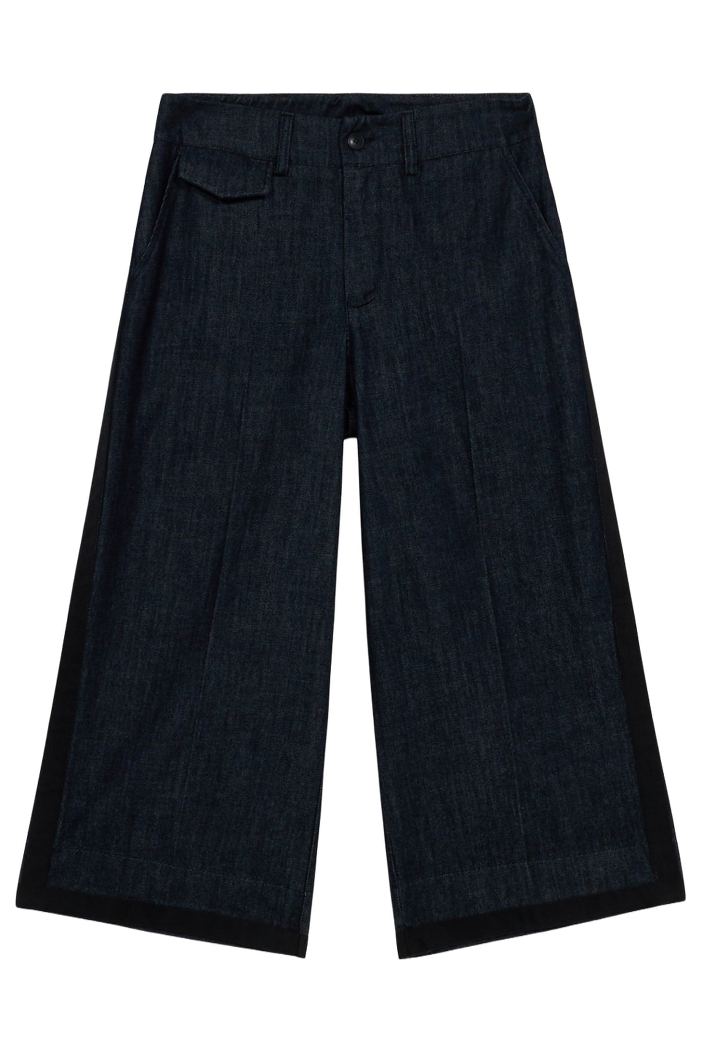 CROPPED WIDE-LEG JEANS BLUE 2