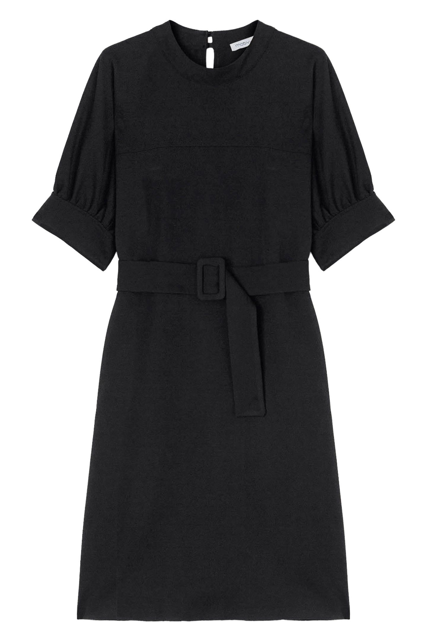 DRESS WITH BELT BLACK 4