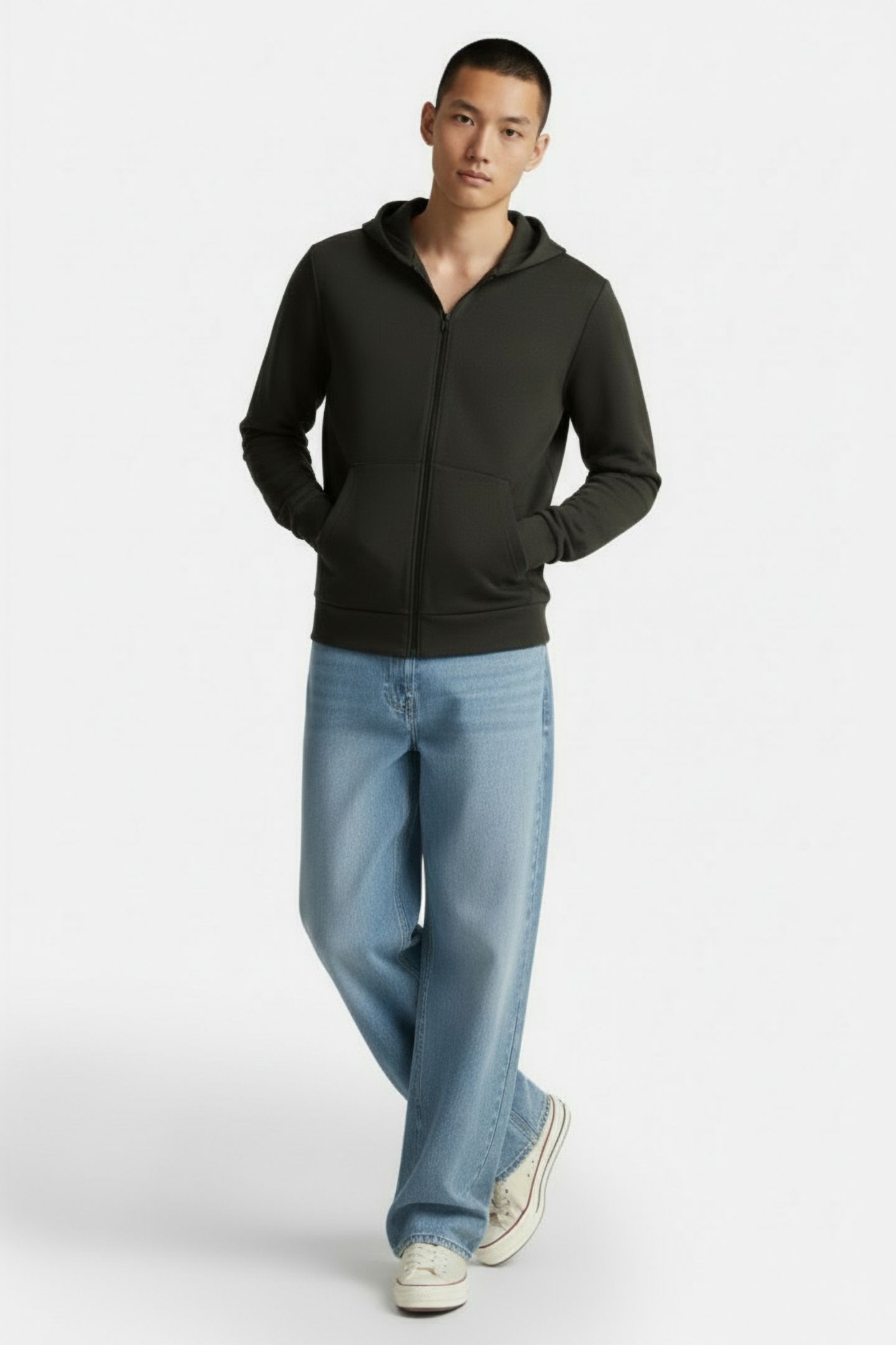 STAUNTONALF SWEATSHIRT DARK KHAKI 1