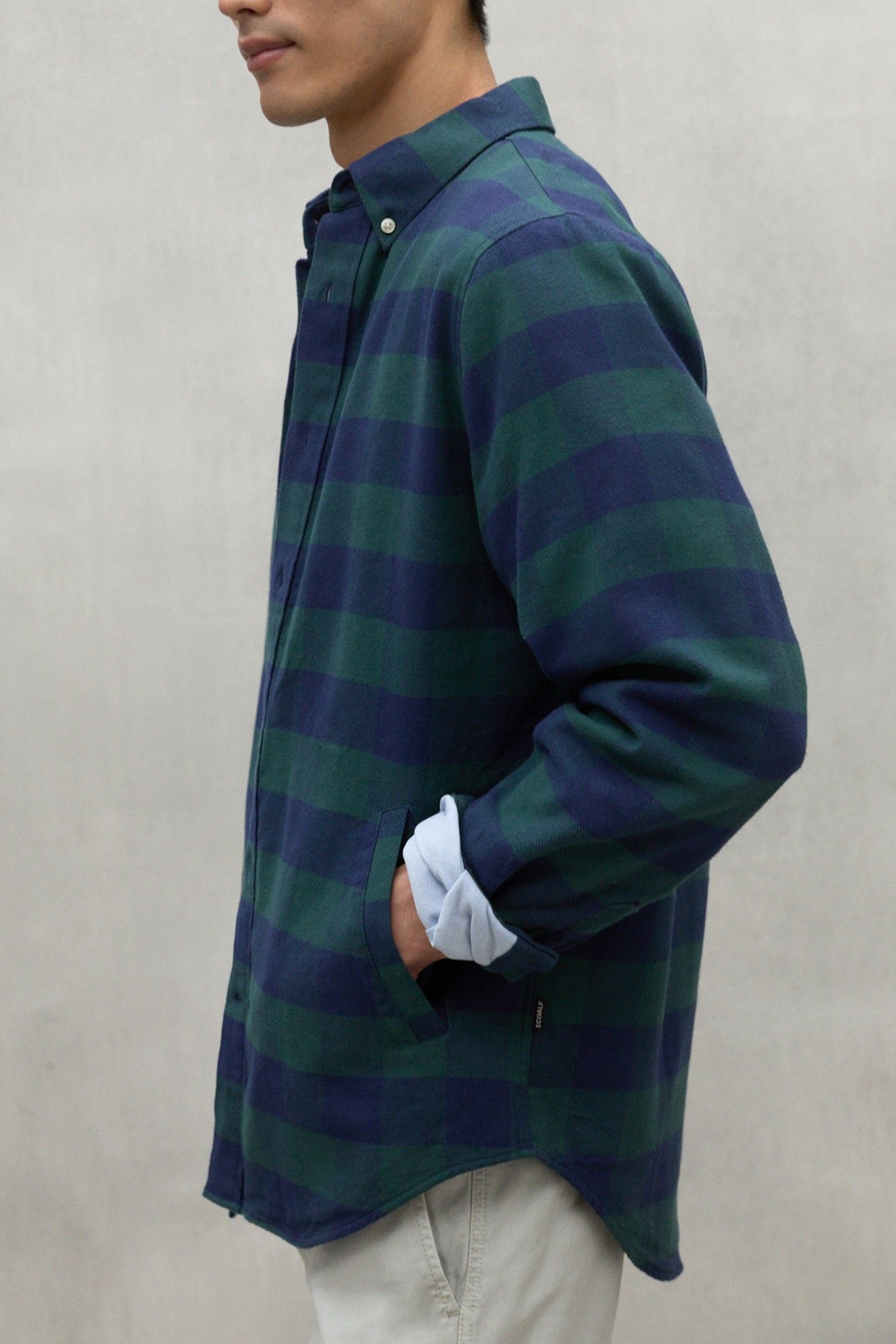 GASTONALF SHIRT WOODLAND GREEN / DEEP NAVY 4