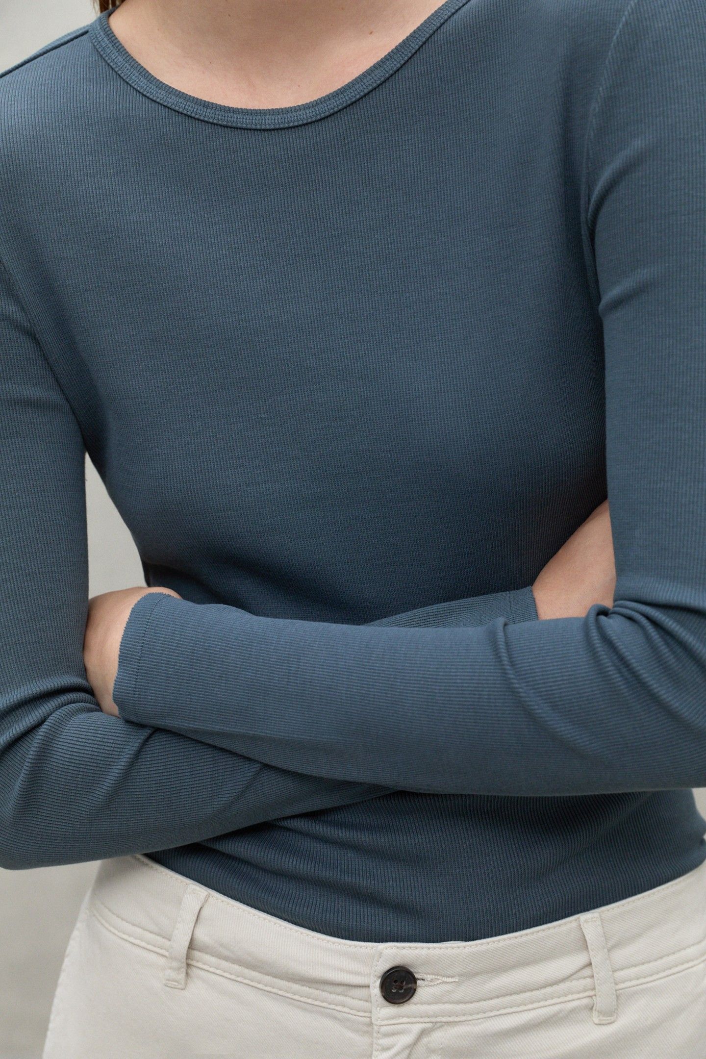 SINESALF LONG SLEEVE T-SHIRT STEEL BLUE 4