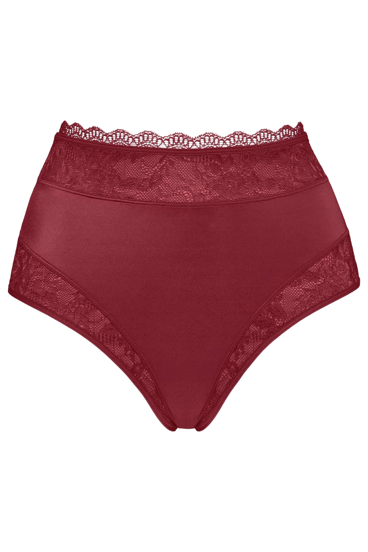 CARITA CABERNET RED AND LACE BRIEFS 5