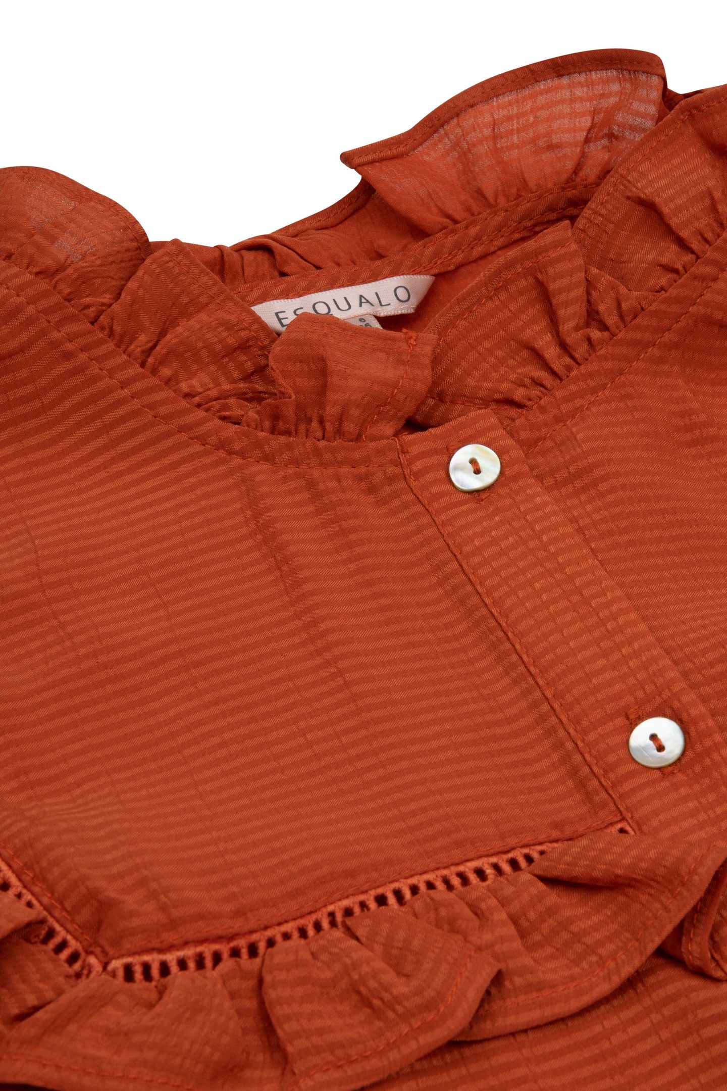 BLOUSE RUFFLES STRUCTURED FABRIC AUTUMN GLAZE 7