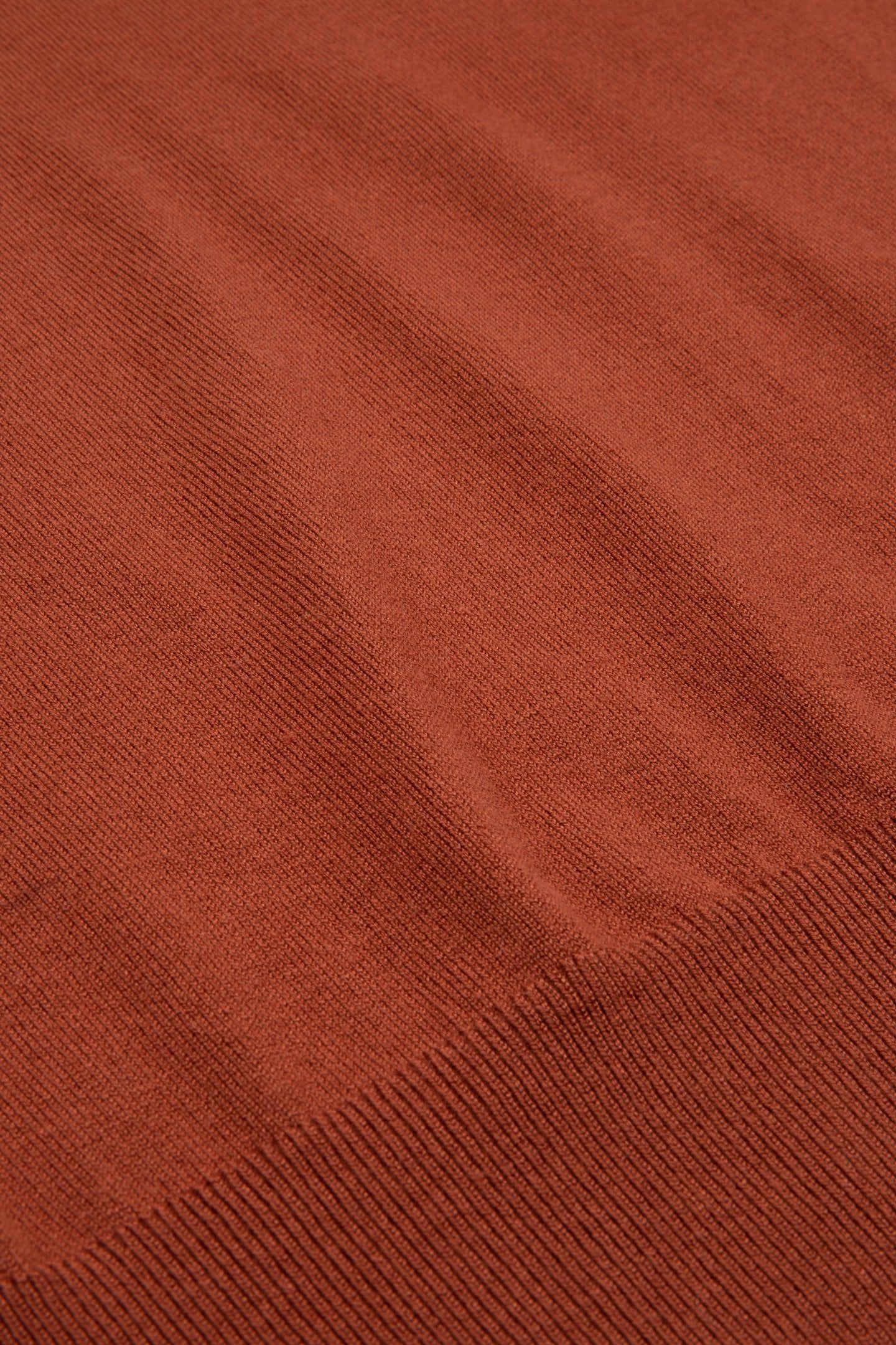 SWEATER GATHERING SHOULDER COPPER BROWN 5