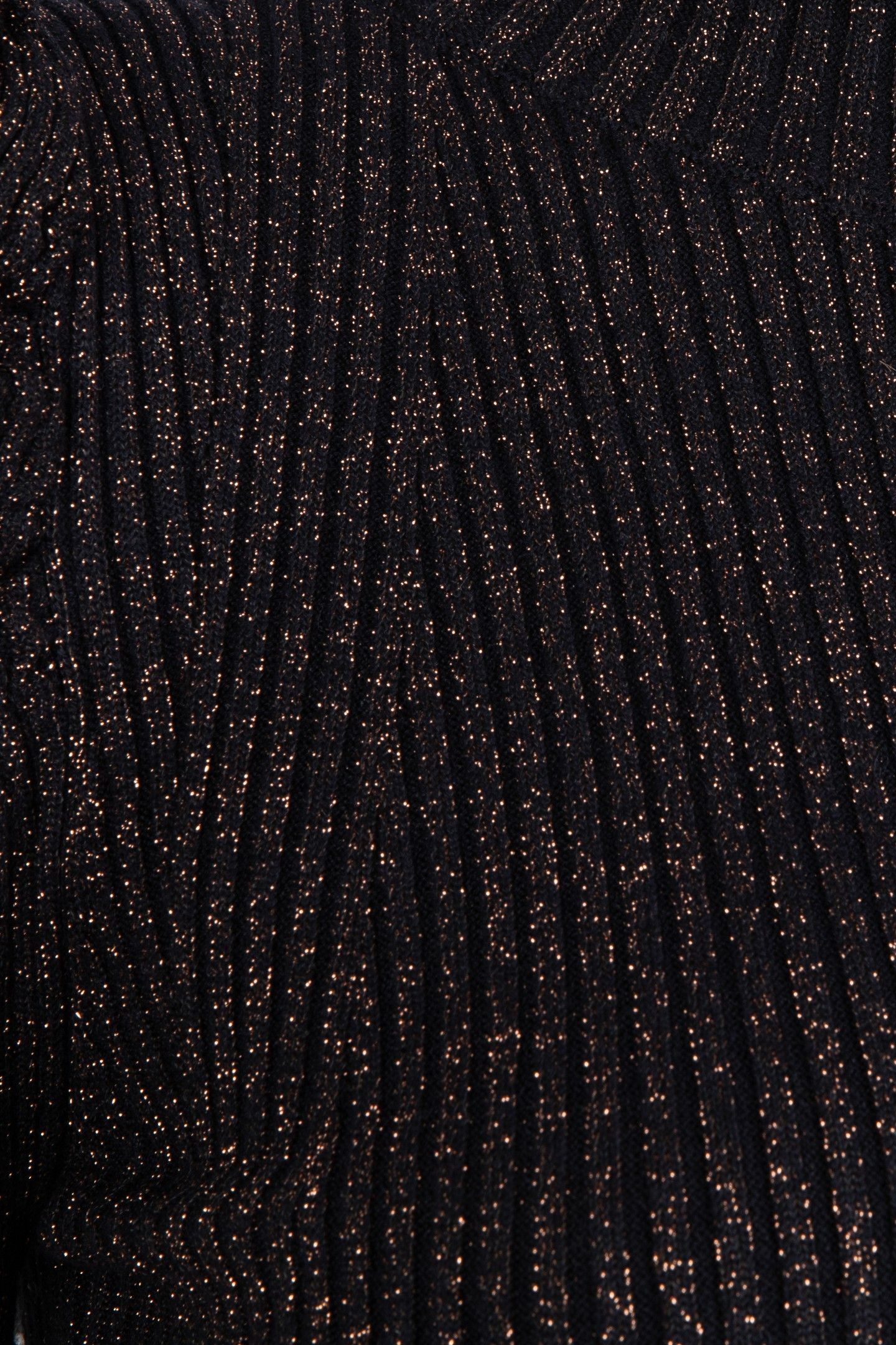 SWEATER MOCK NECK LUREX BLACK / GOLD 7