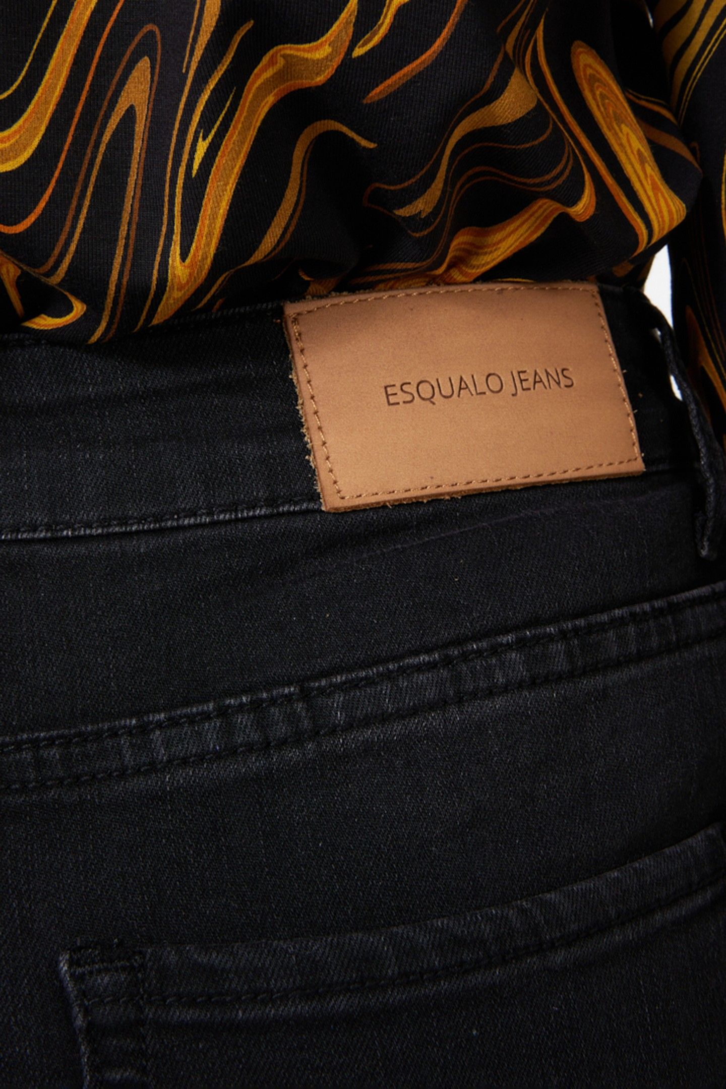 TROUSERS FLAIR BLACK DENIM BLACK 7