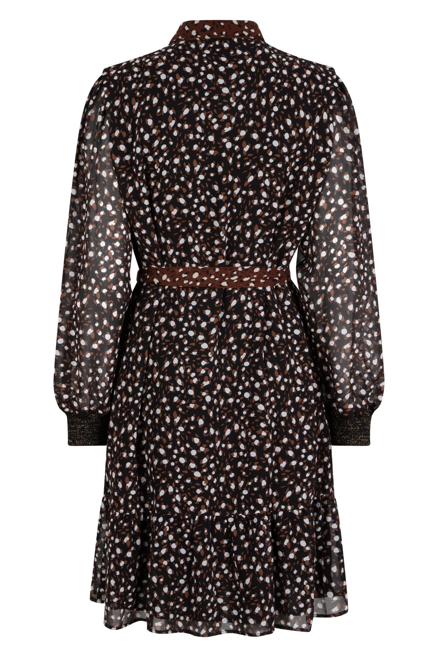 DRESS RIBBED CUFF ANIMAL STEPS PRINT 6