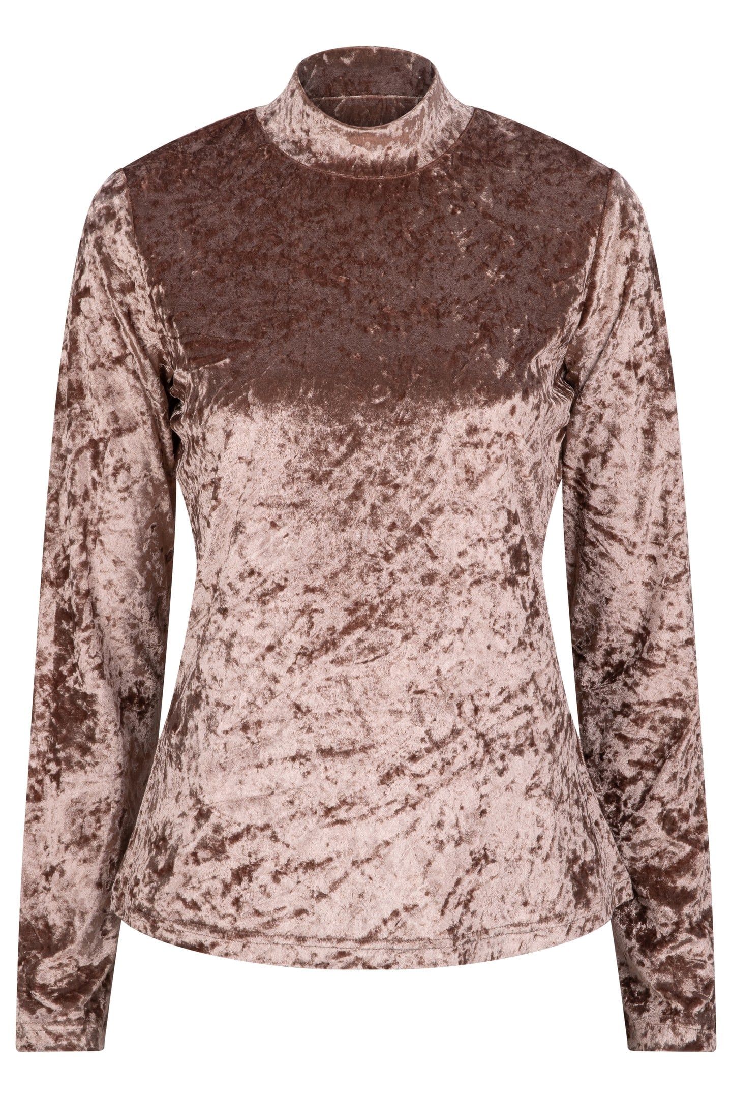 TOP VELOURS DE PANNE BROWN 1