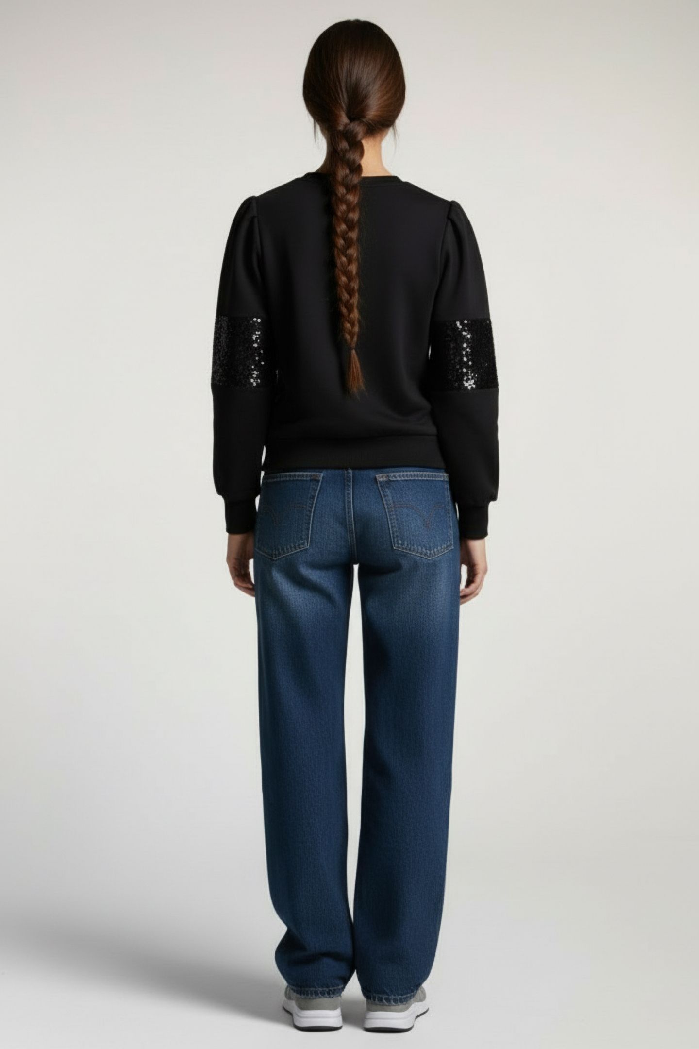 SWEATER BALLOON SLV SWEAT BLACK 2