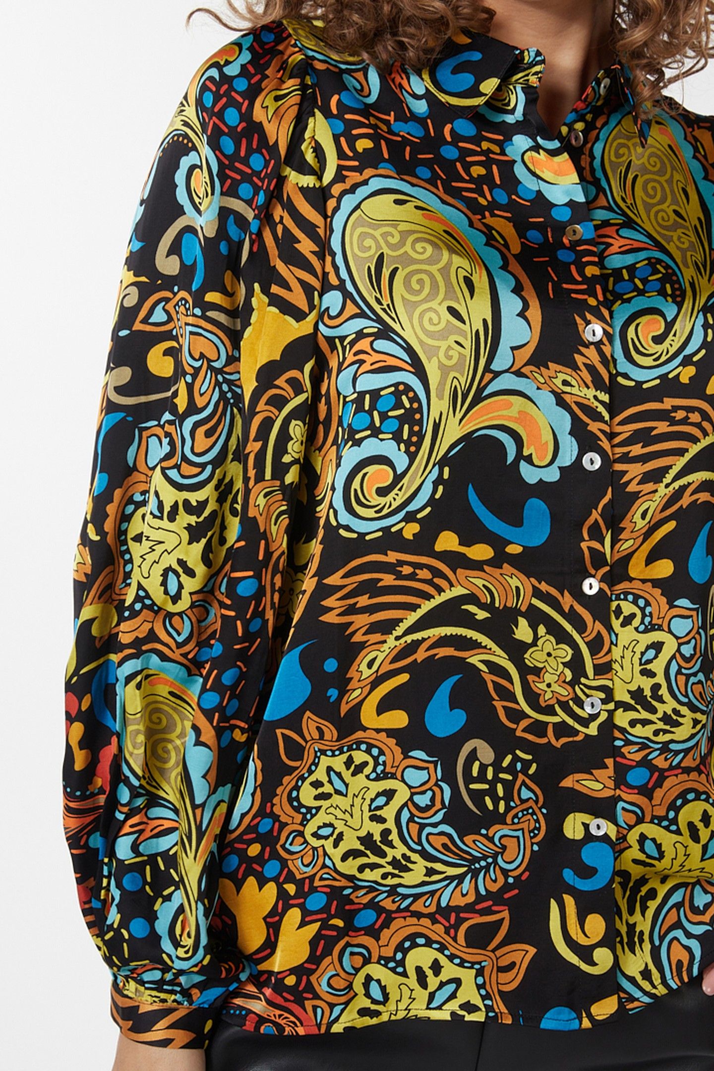 BLOUSE BASIC UNTAMED PARTY PRINT 5