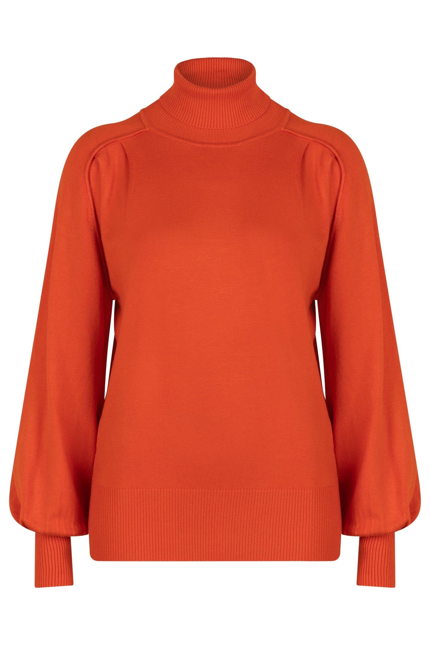 SWEATER RAGLAN COL RED CLAY 4