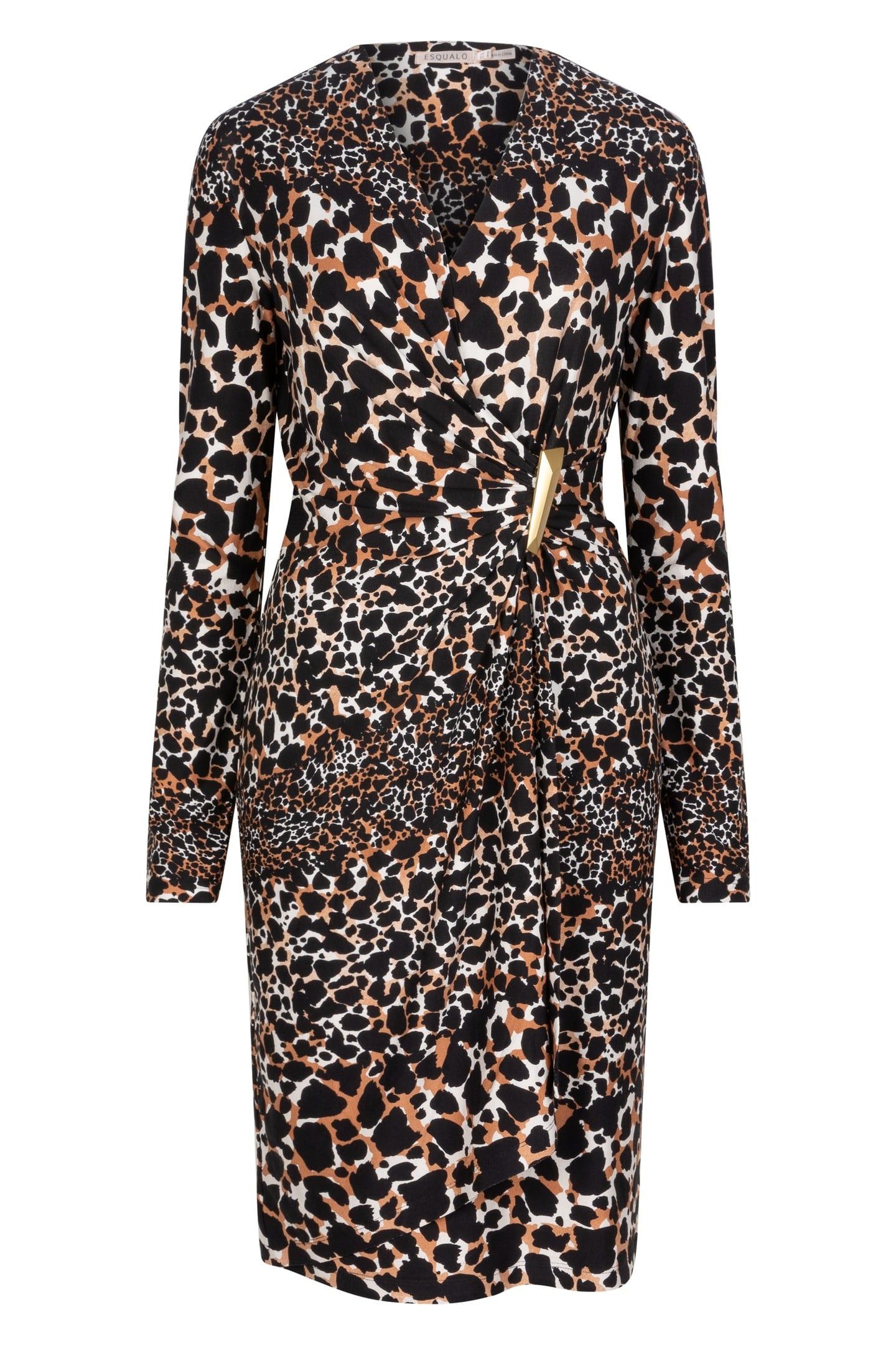 DRESS SCATTERED ILLUSION PRINT 4
