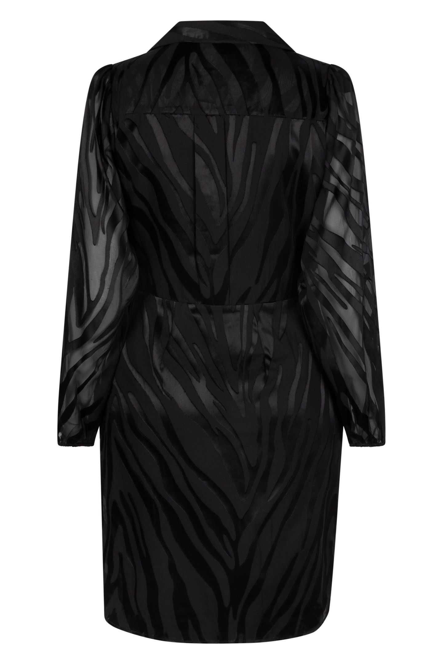 DRESS OVERLAP JACQUARD BLACK 6