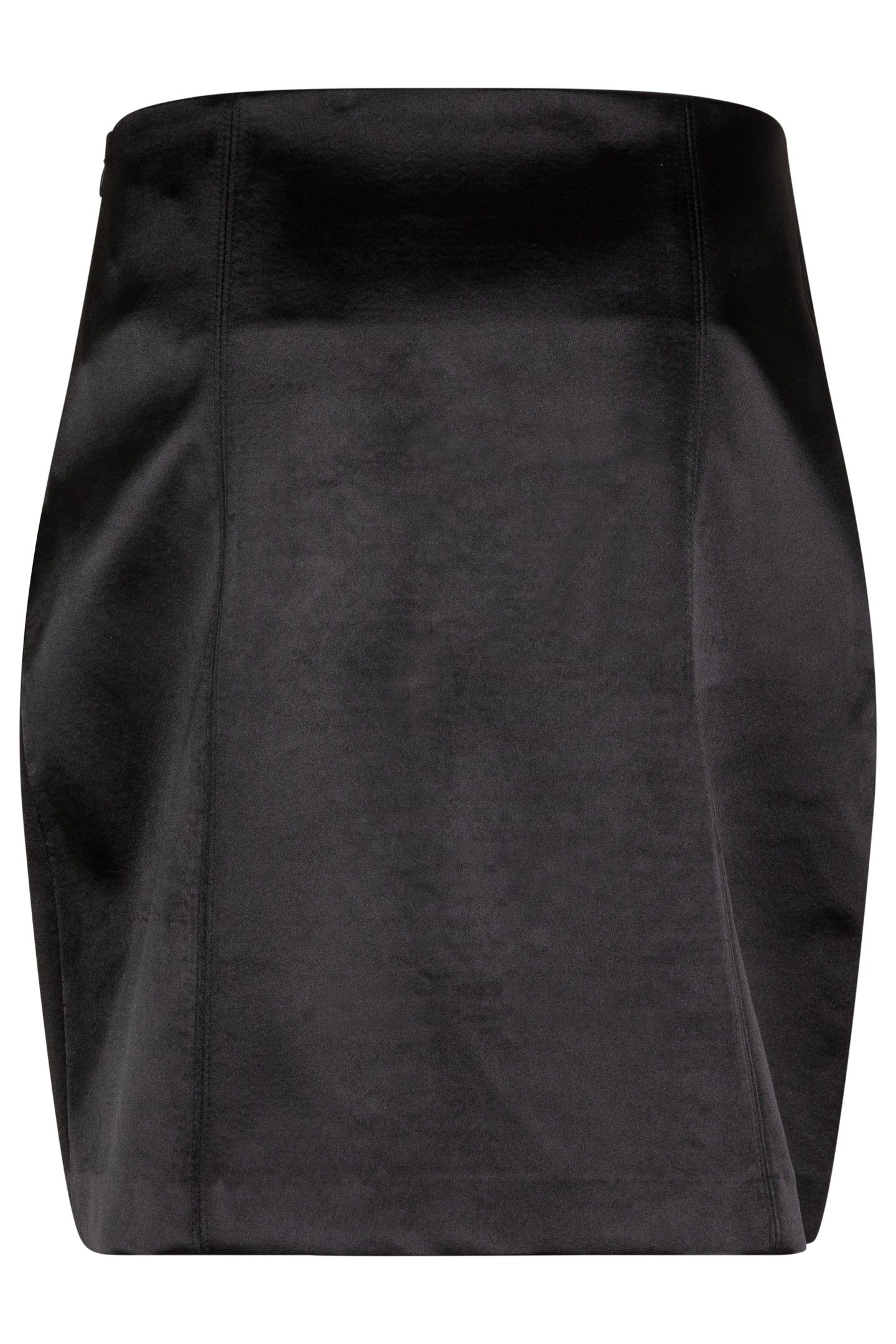 SKIRT BONDED SATIN BLACK 5