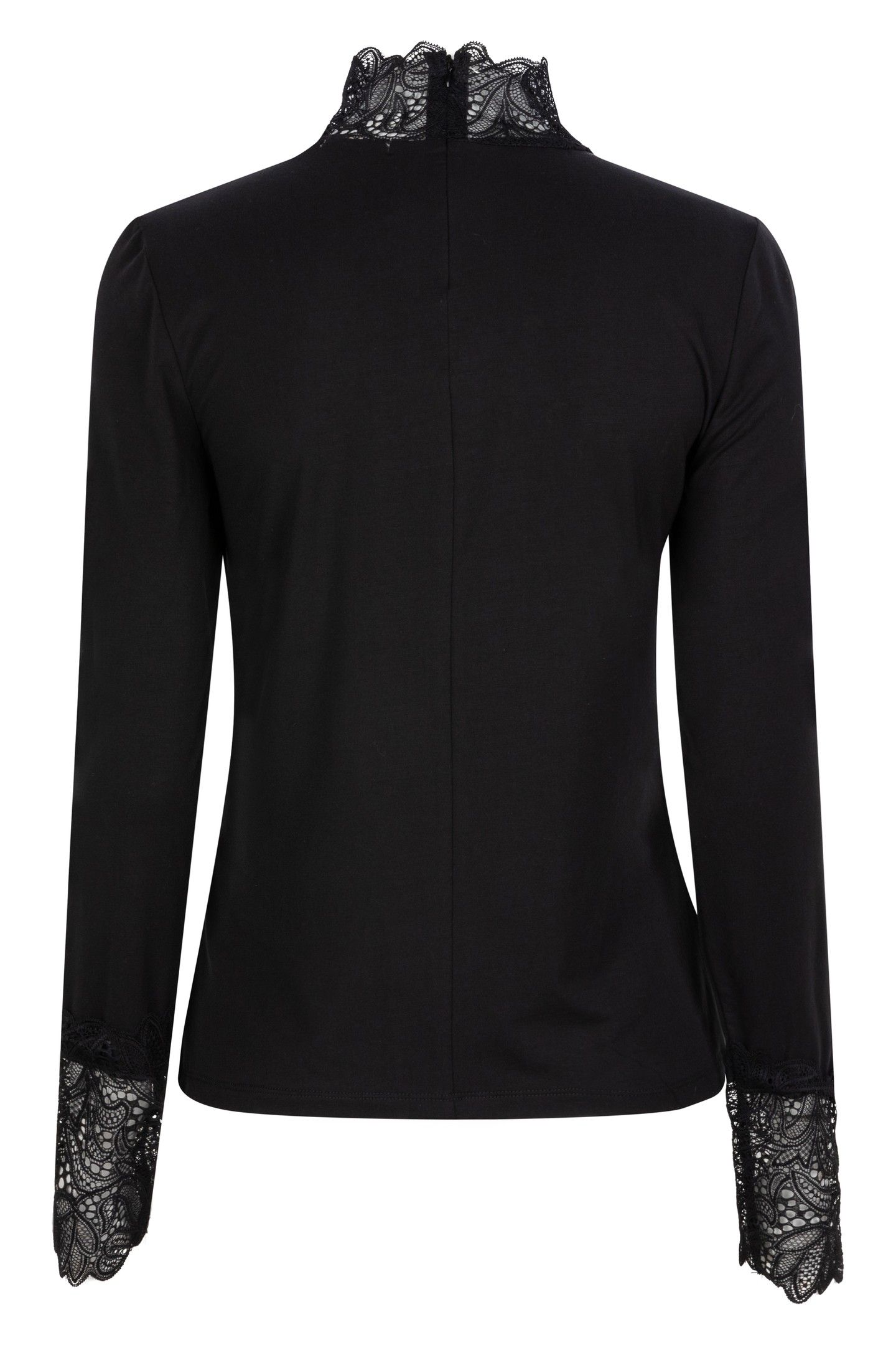 T-SHIRT COL LACE BLACK 6