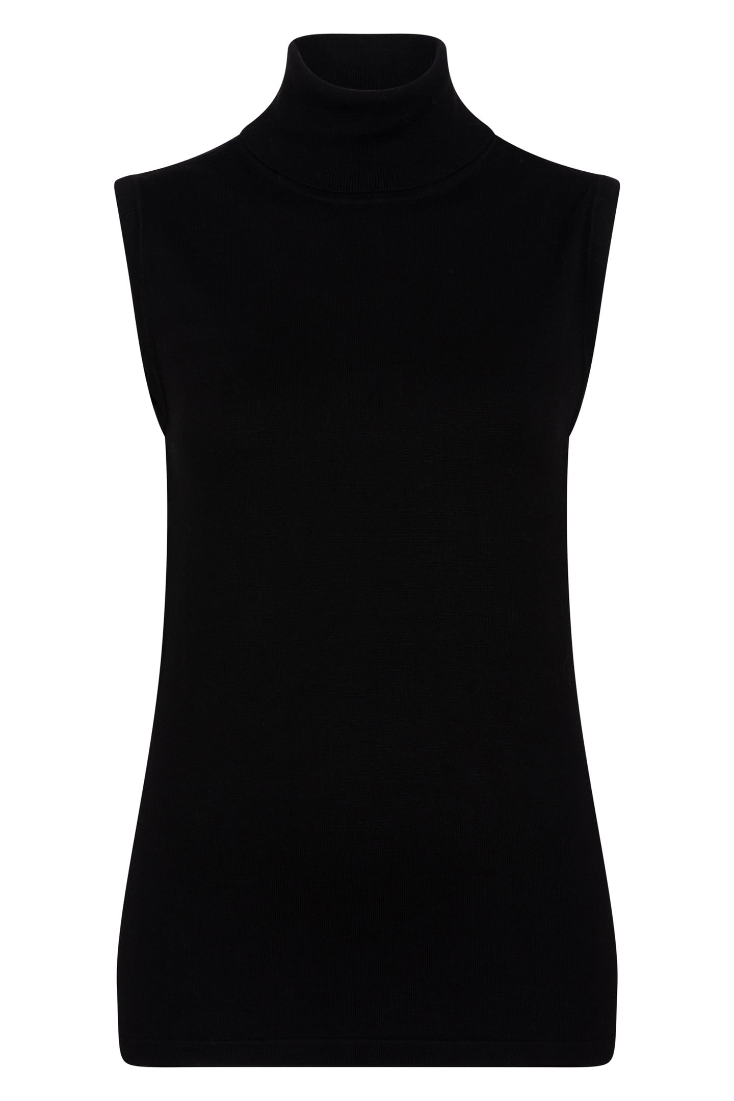 SWEATER SLV/LSS COL BASIC KNIT BLACK 4