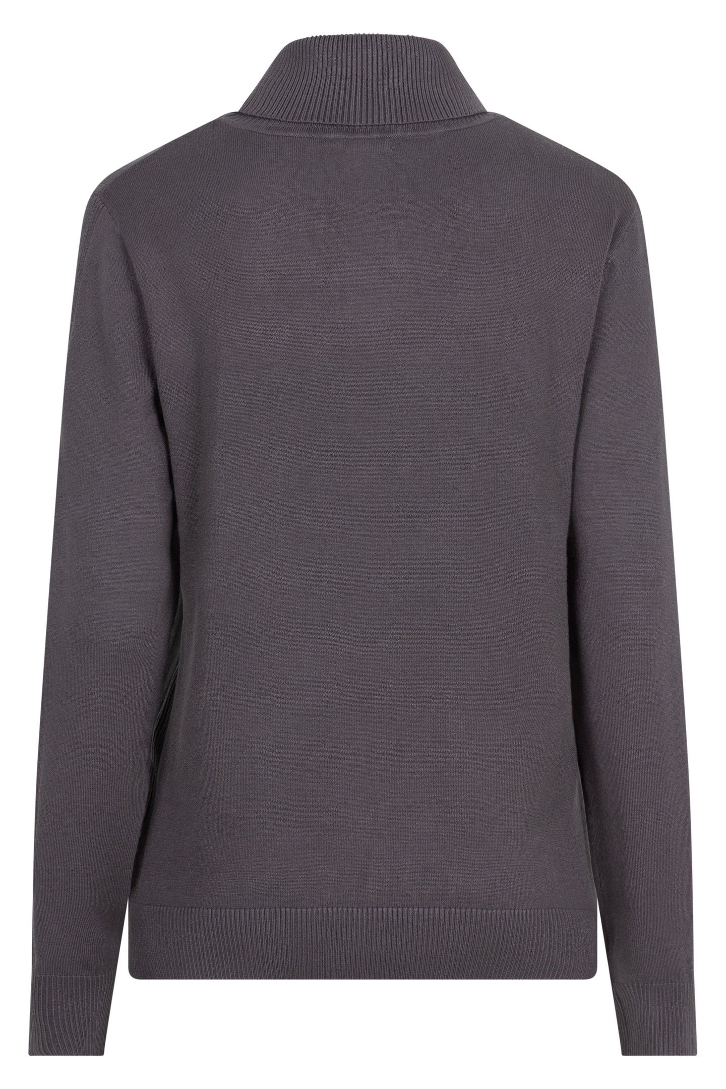 SWEATER COL BASIC KNIT GREY 4