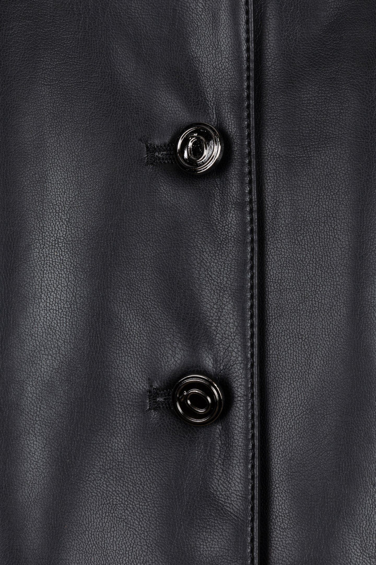 GILET SHORT VEGAN LEATHER BLACK 7