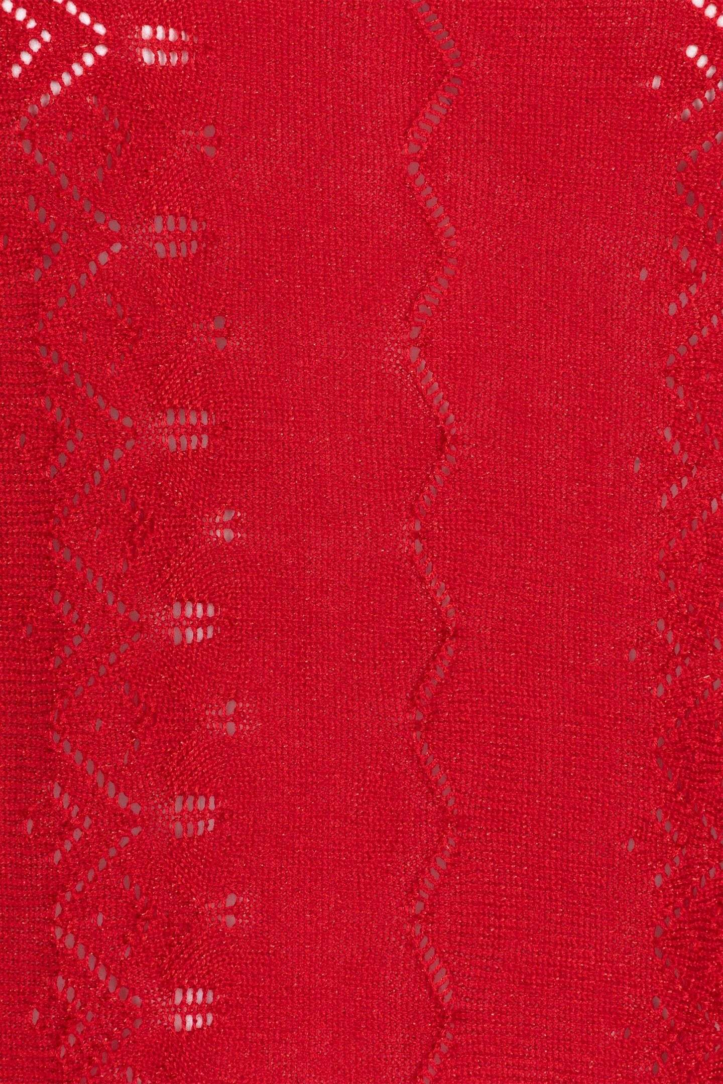 SWEATER BATWING LUREX RED 7