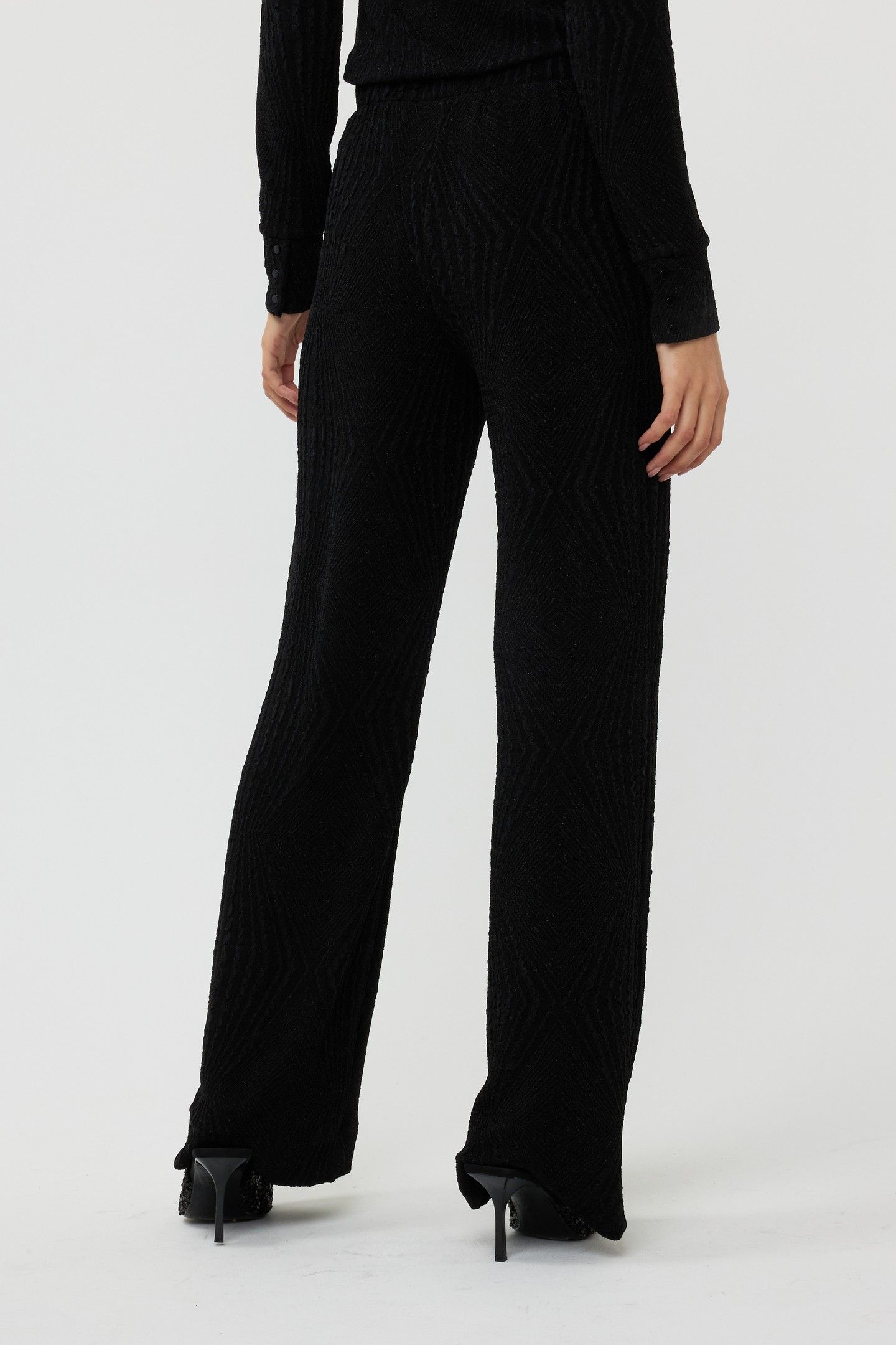 TROUSERS JACQUARD SJ BLACK 2