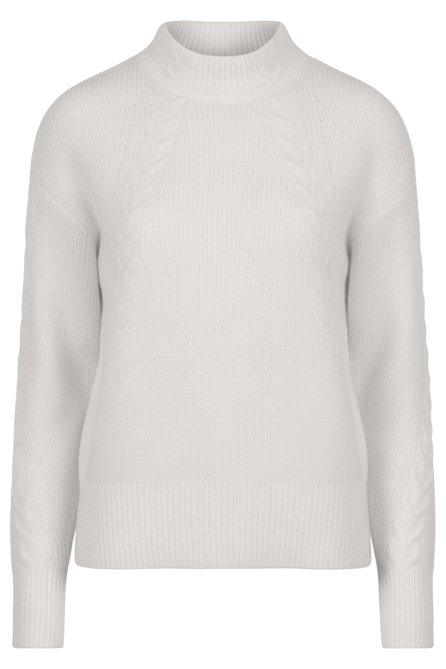 SWEATER OBLIQUE CABLE LIGHT GREY 1