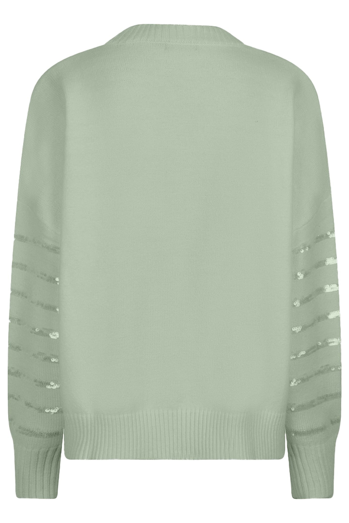 SWEATER STRIPED SEQUINS JADE 2