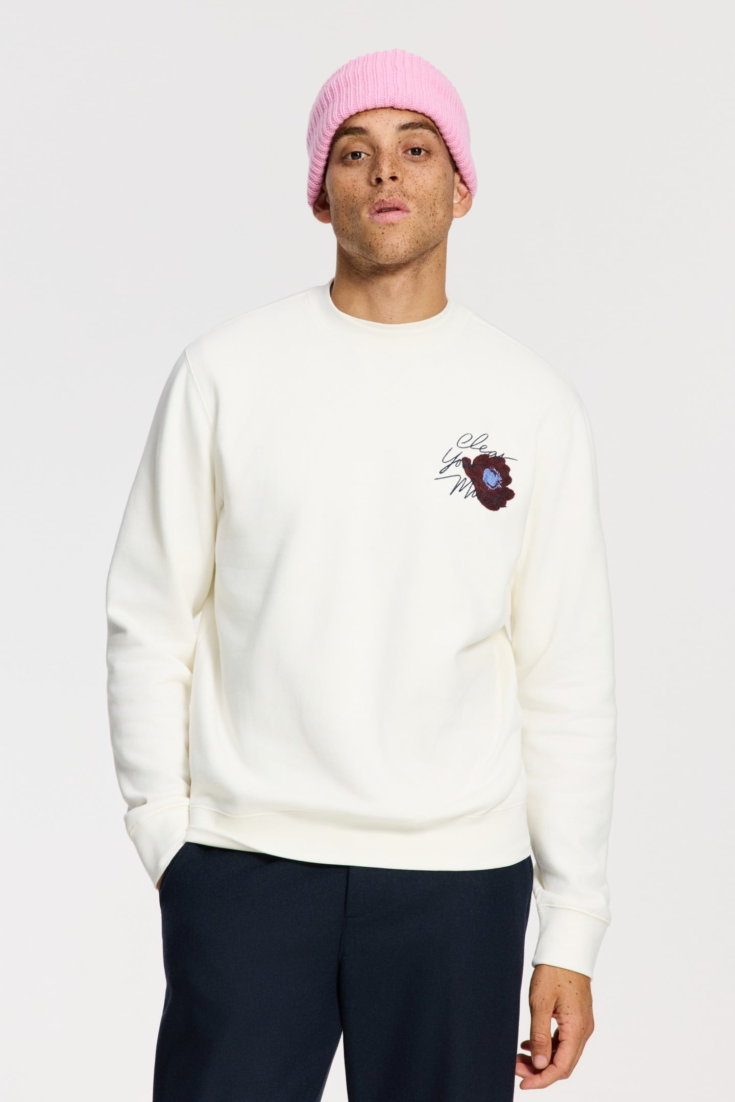 DAN REGULAR FIT SHIWI UNWIND SWEATER WHITE 3