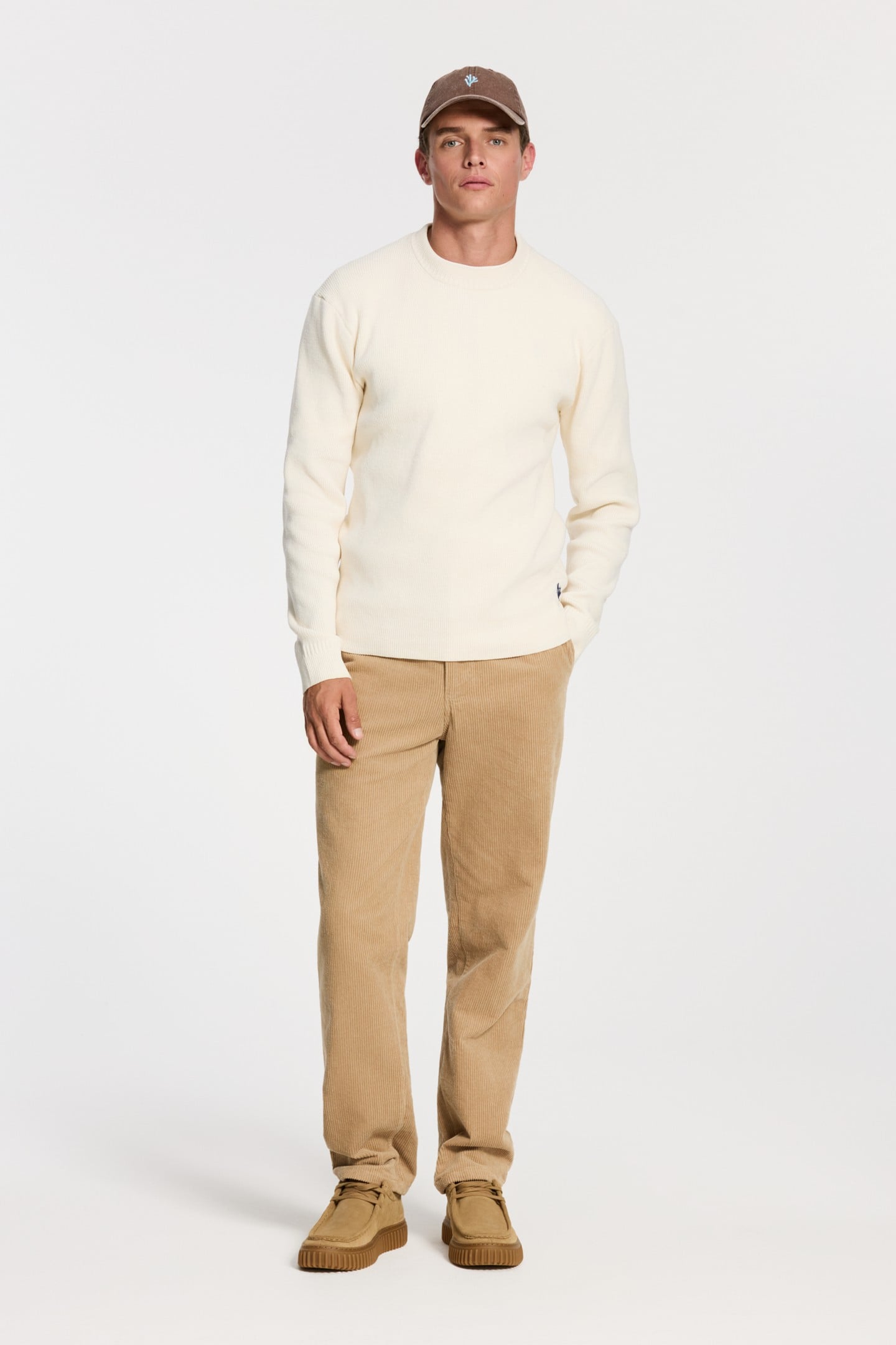 PIKE RELAXED FIT CHENILLE PULLOVER WHITE 2