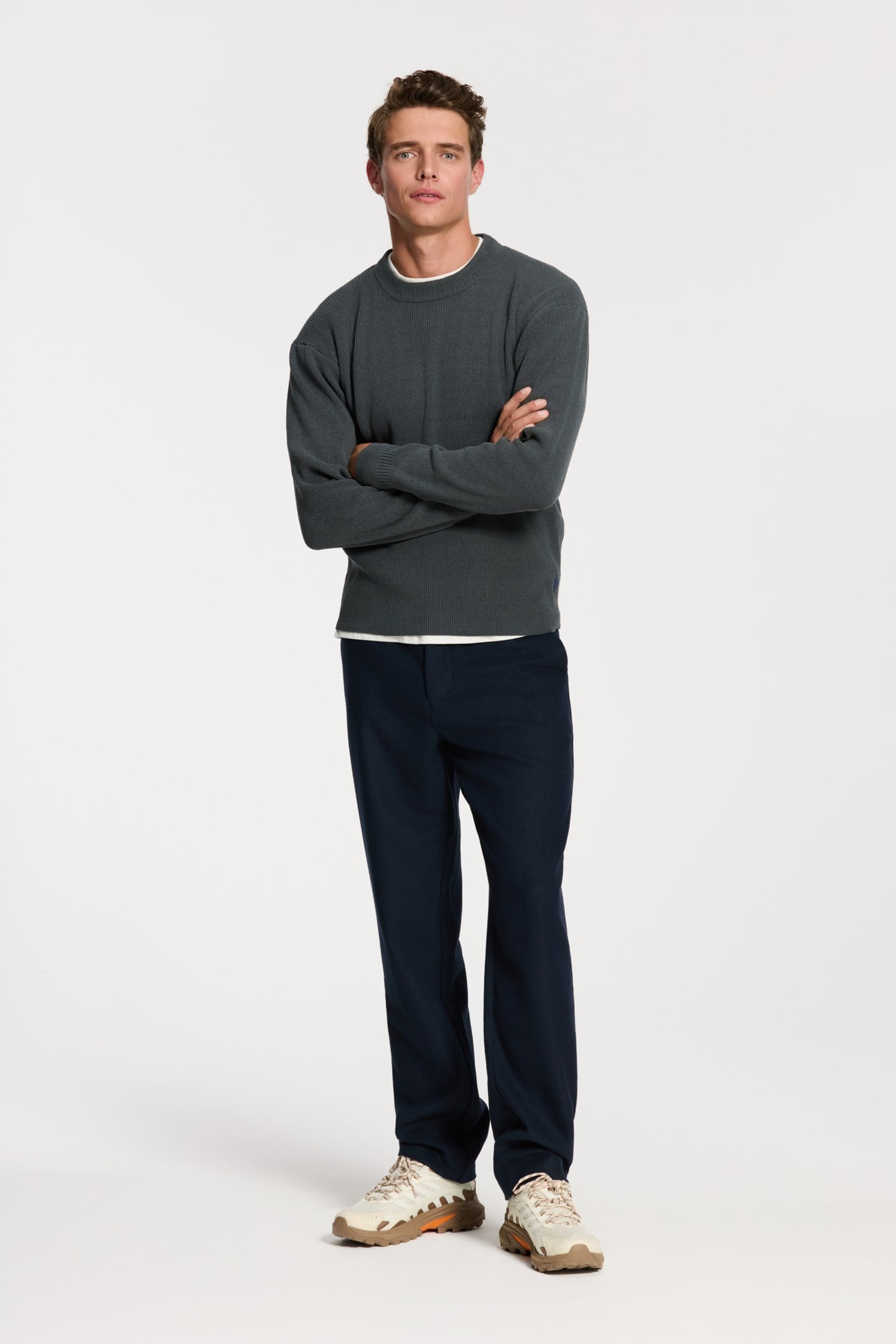 PIKE RELAXED FIT CHENILLE PULLOVER GREEN SMOKEY 3