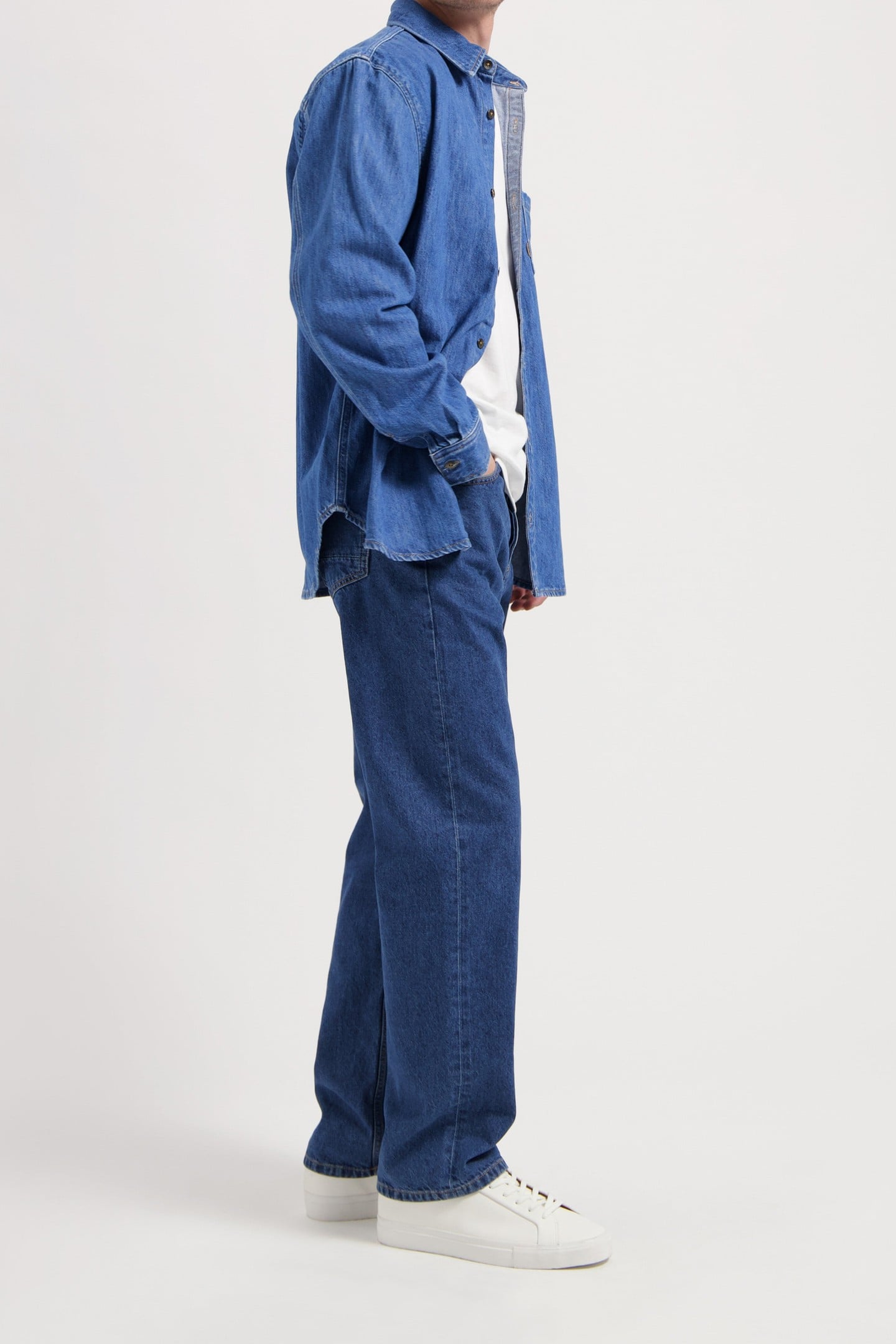 CHRIS DENIM SHIRT MEDIUM STONE 5