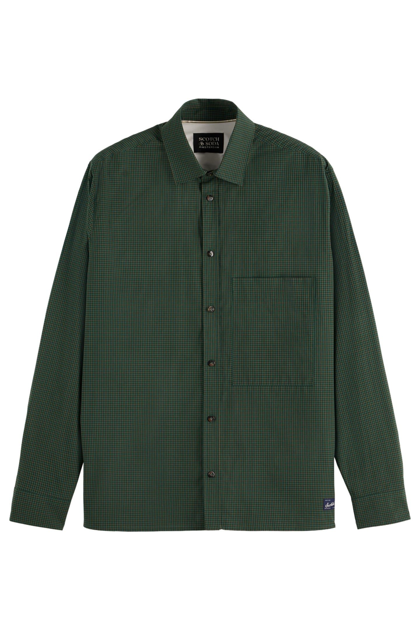 RELAXED FIT YARN-DYED MICRO-CHECK SHIRT MICRO CHECK GOLDEN B 1