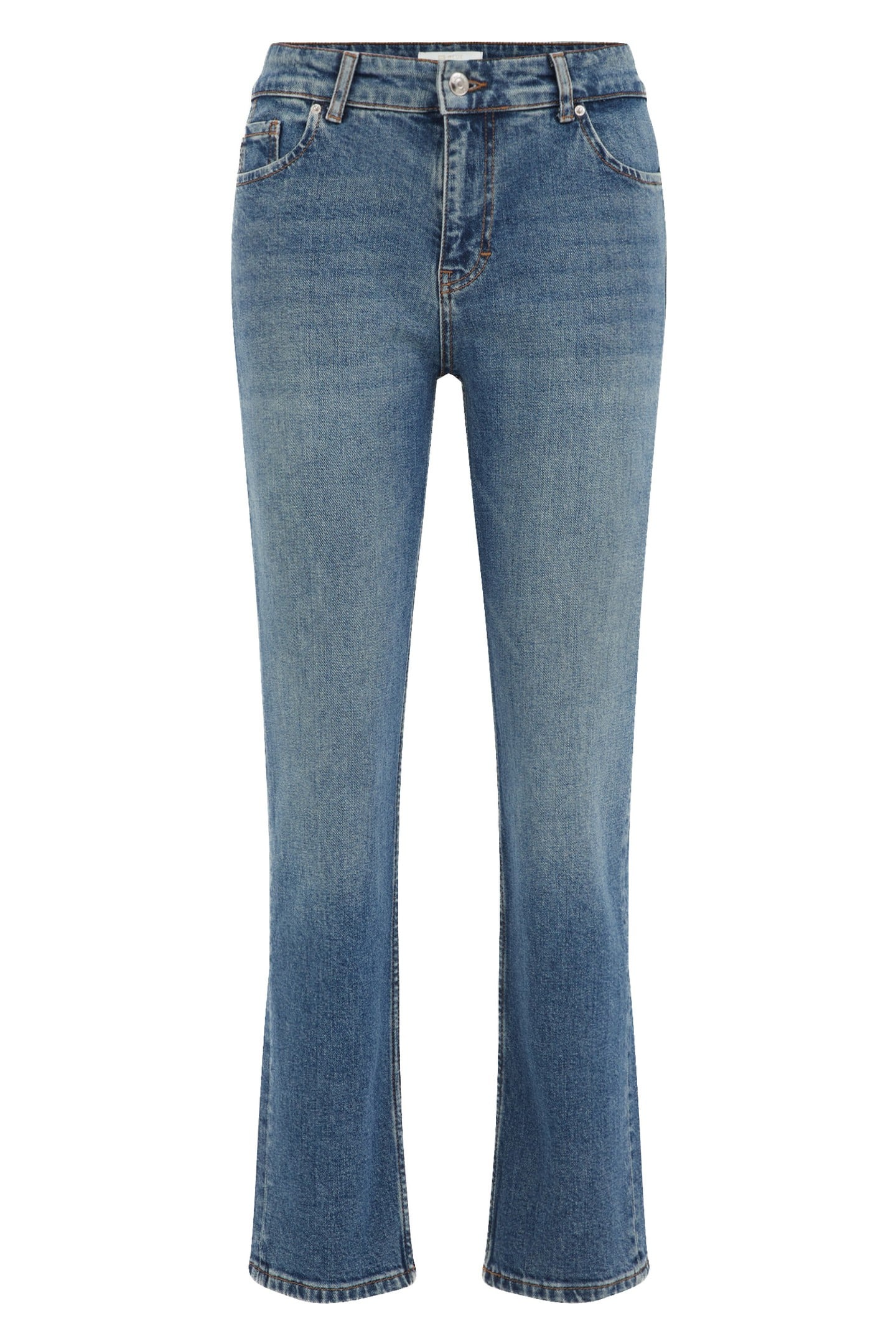5-POCKET MID WAIST DARK BLUE 4