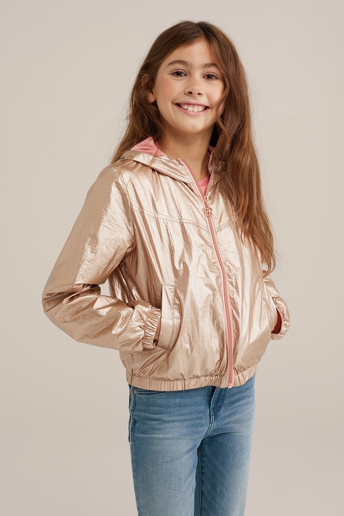 GIRLS JACKET NORMAL LENGTH GOLD 1