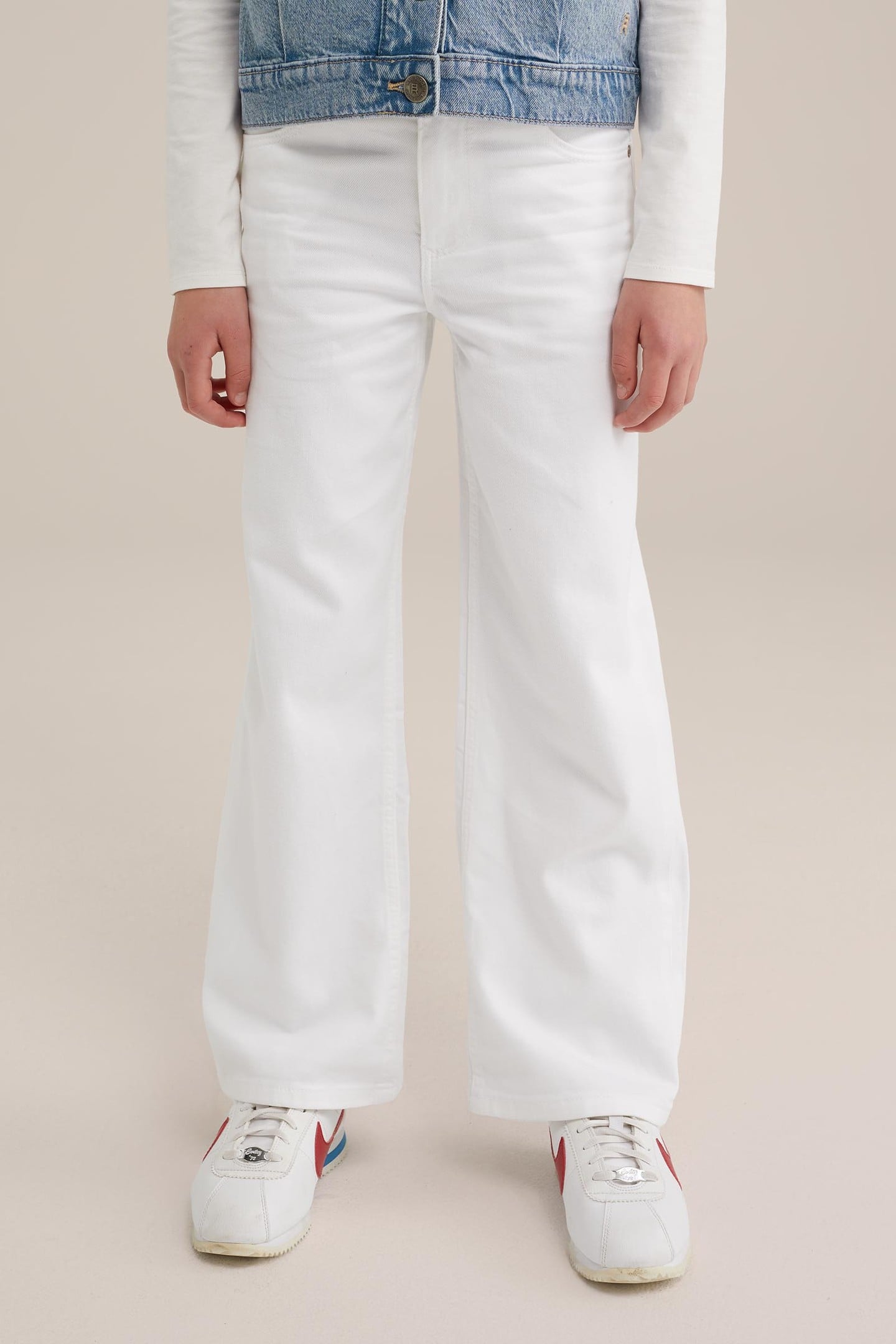 GIRLS 5-POCKET HIGH RISE WHITE 1