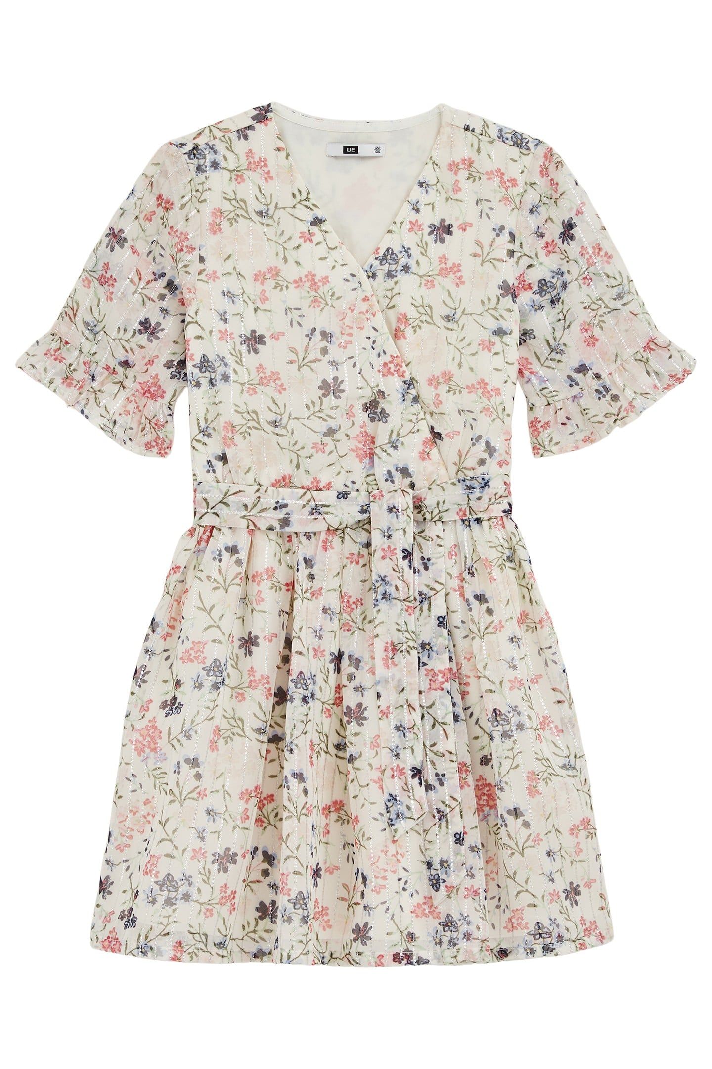 GIRLS DRESS MID LENGTH WHITE 3