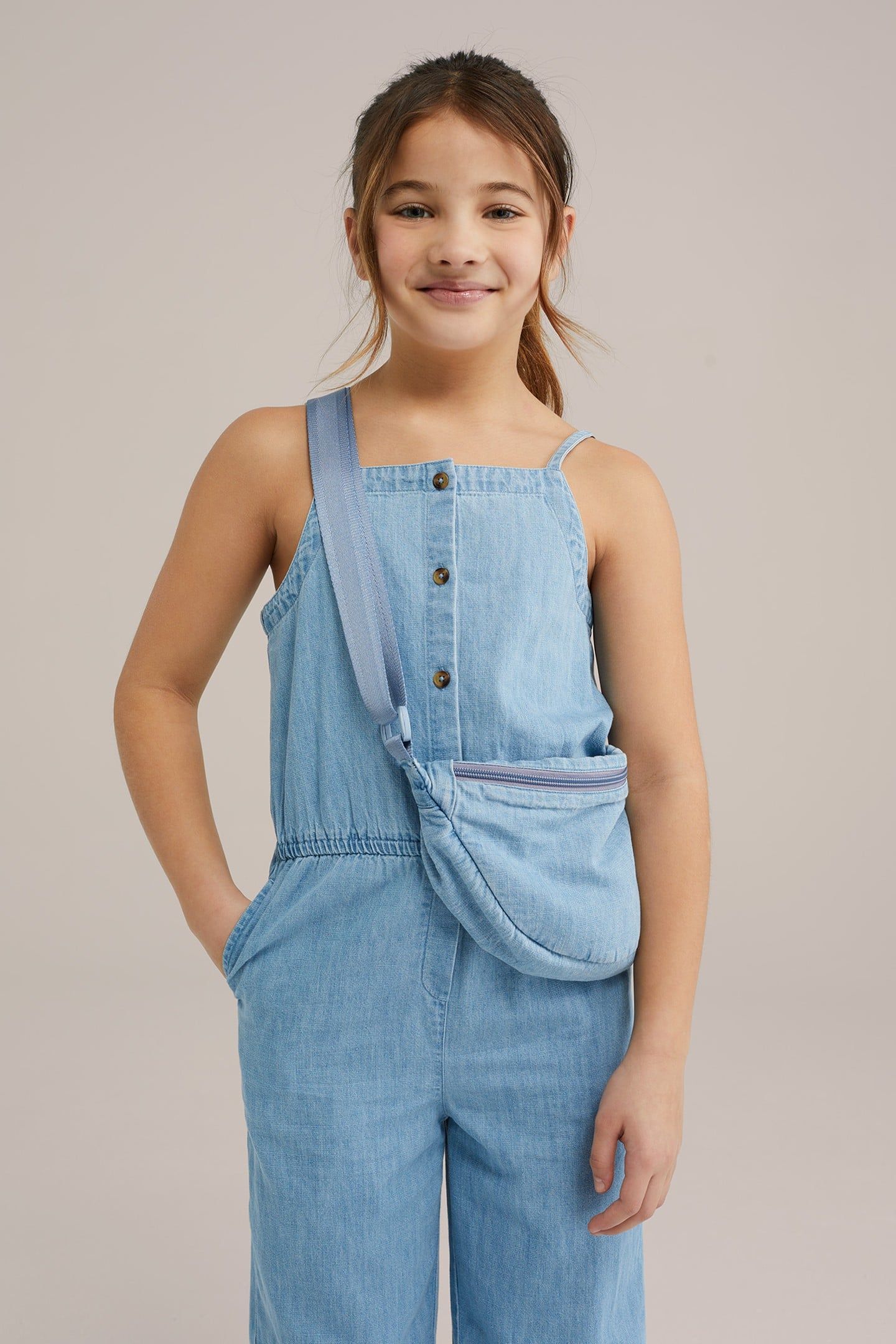 GIRLS JUMPSUIT LIGHT BLUE 1