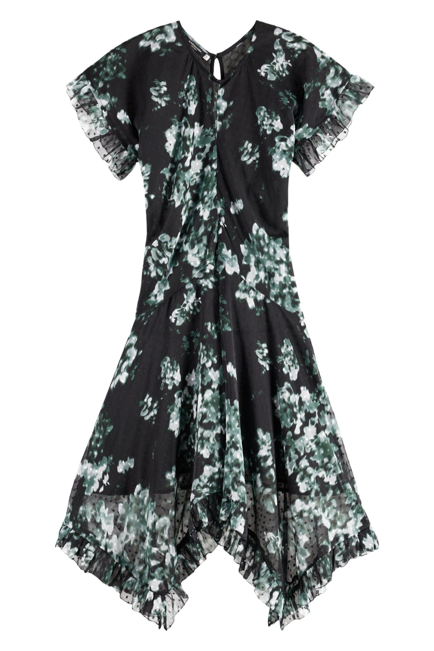 PRINTED FIL COUPE MINI RUFFLE DRESS NIEUW BLOSSOM PRINT PARK 1