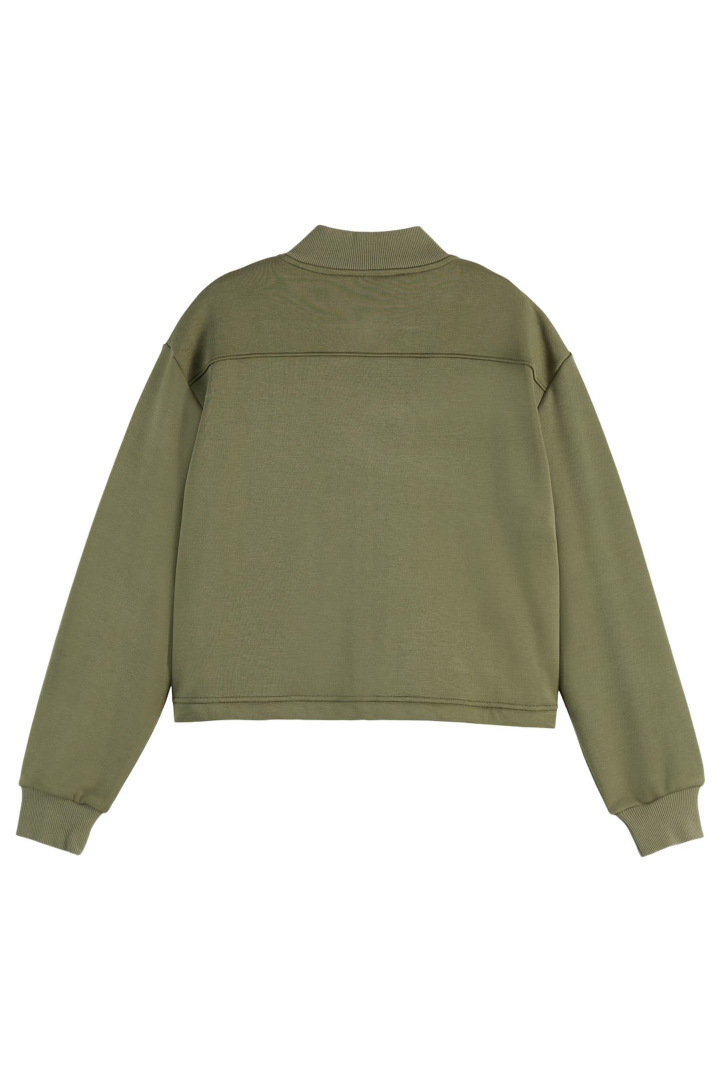 TENCEL JERSEY BOMBER WASHED MILITARY 4